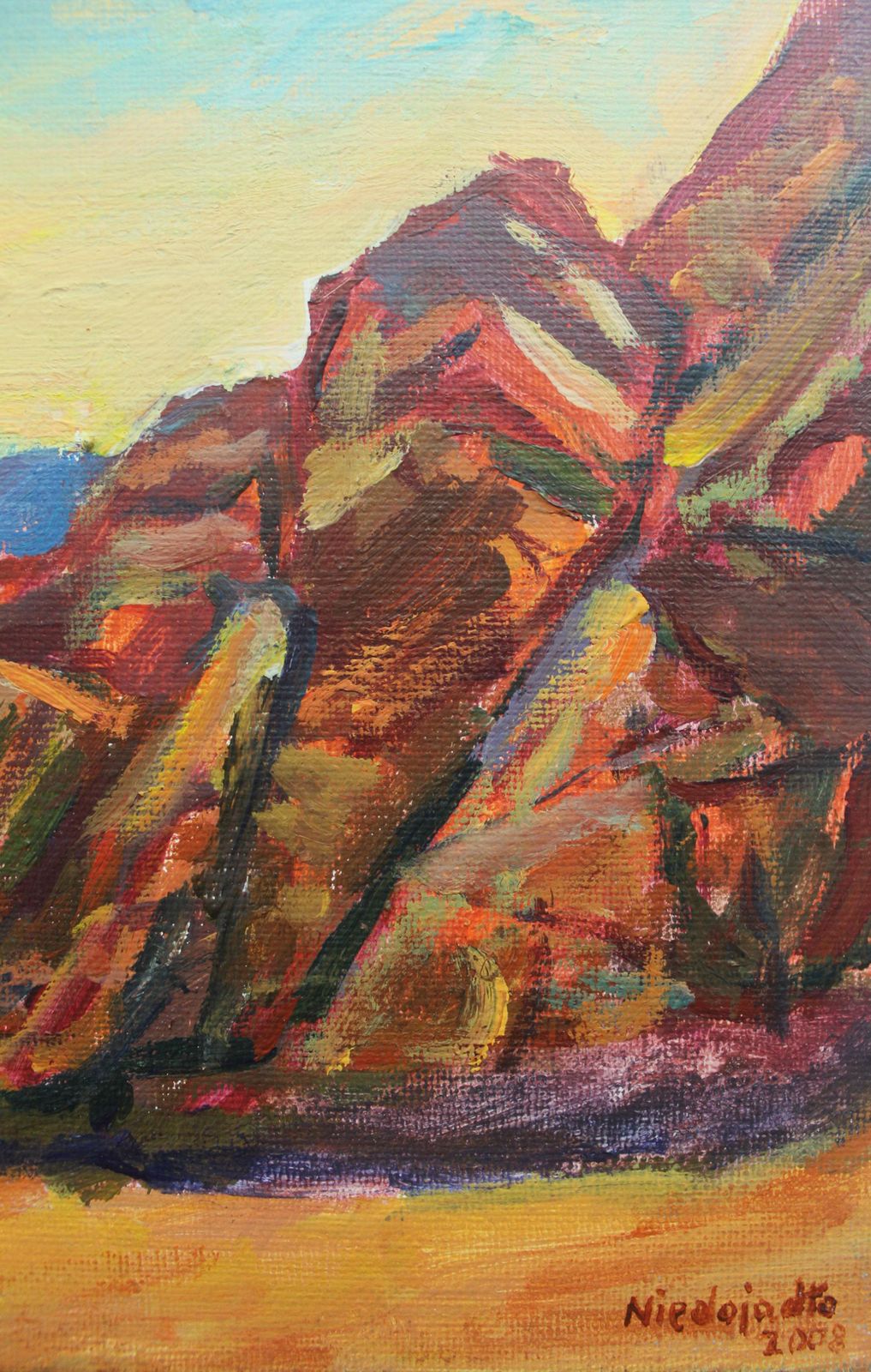Marek Niedojadłorocks In Spain   21 Century, Oil Landscape Painting, Colourful2008 photo Art