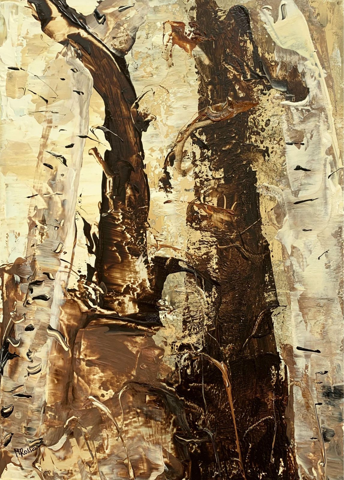 Monika Rossalandscape   Xxi Century Acrylic Painting, Abstaction & Figurative
