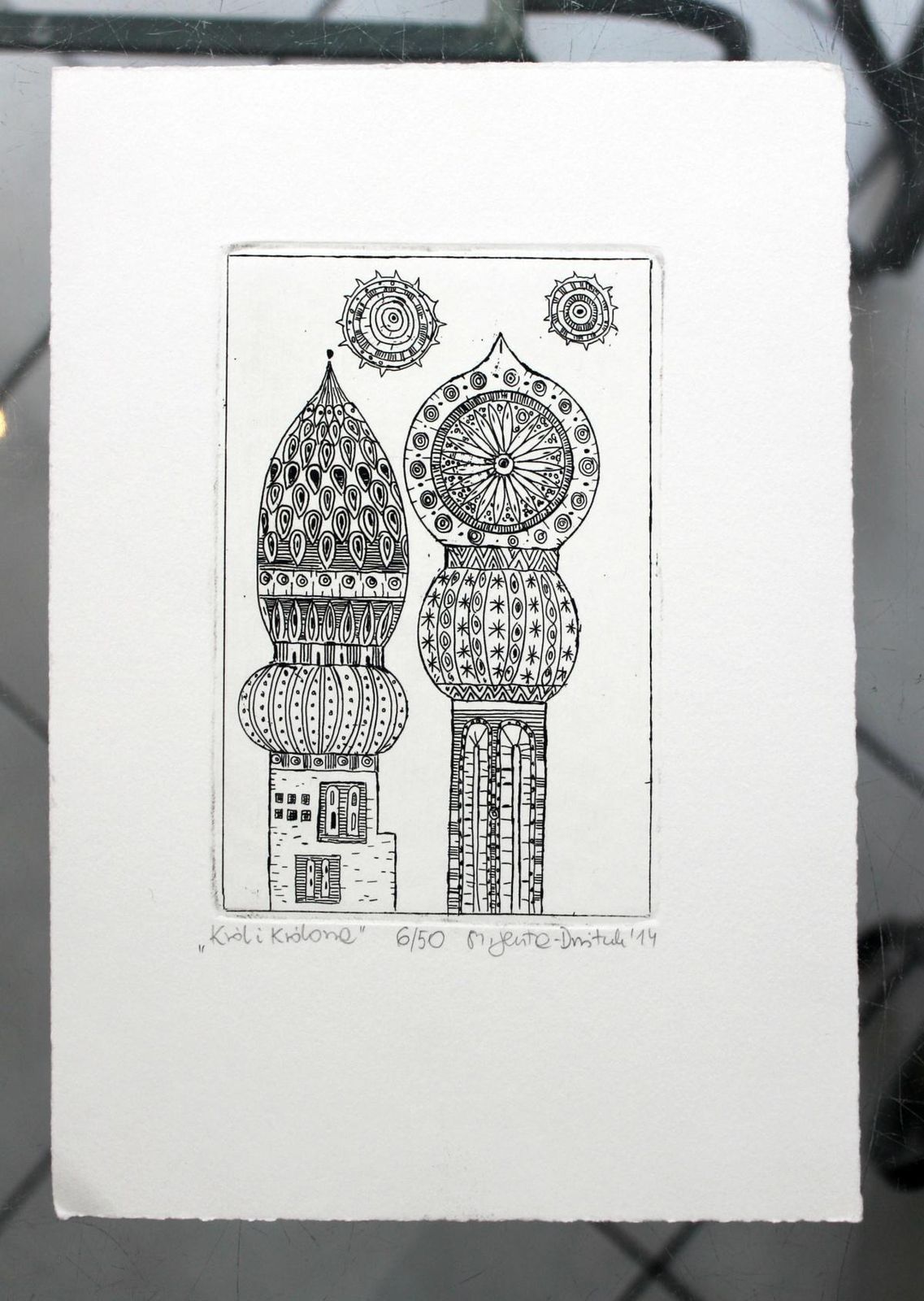 Małgorzata Jenta Dmitrukking And Queen   Xxi Century, Etching, Abstract And Figurative, Black And White2014 photo furniture