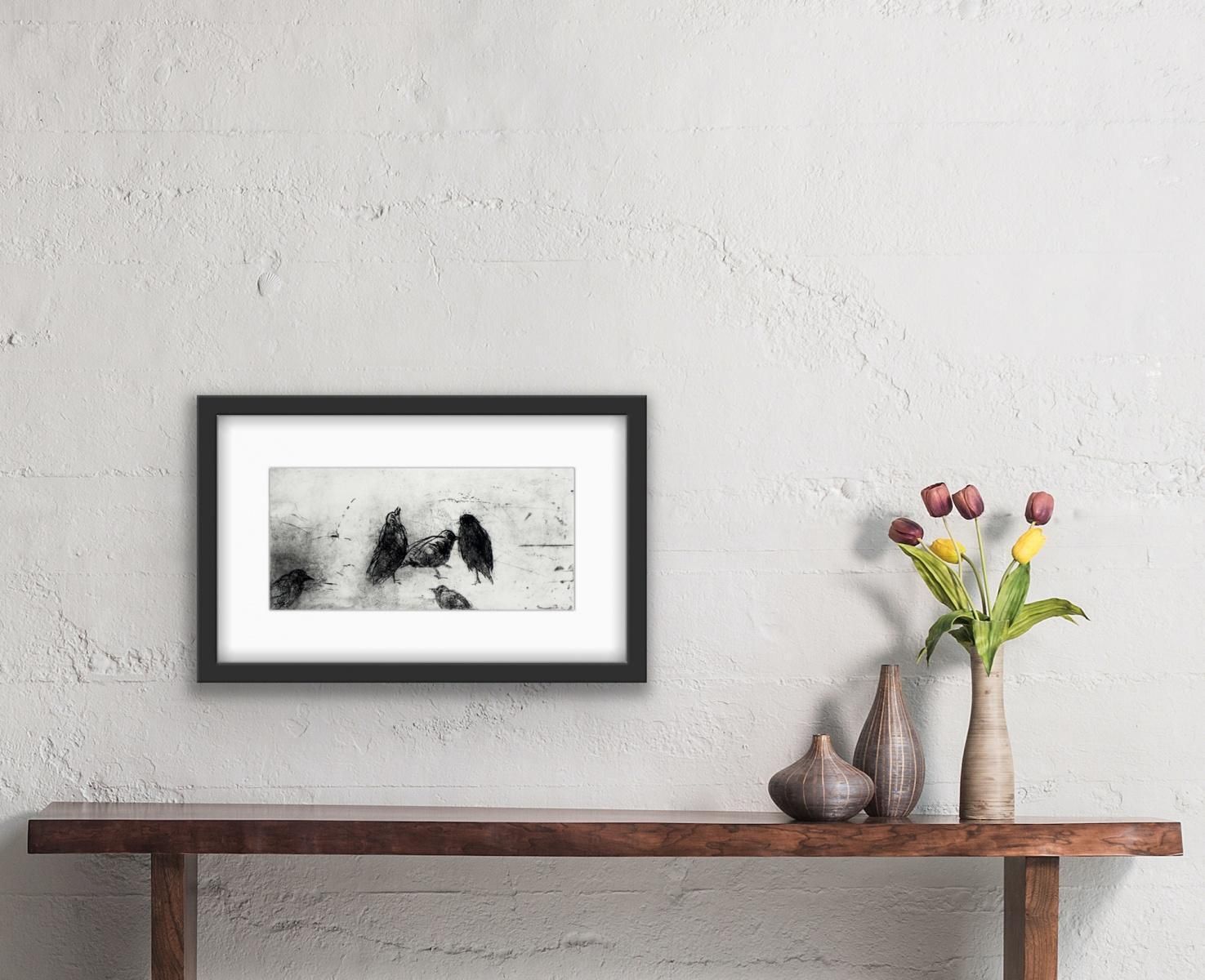 Anna Mikkebirds   Xxi Century, Figurative Print, Black And White, Animals2009 photo vintage