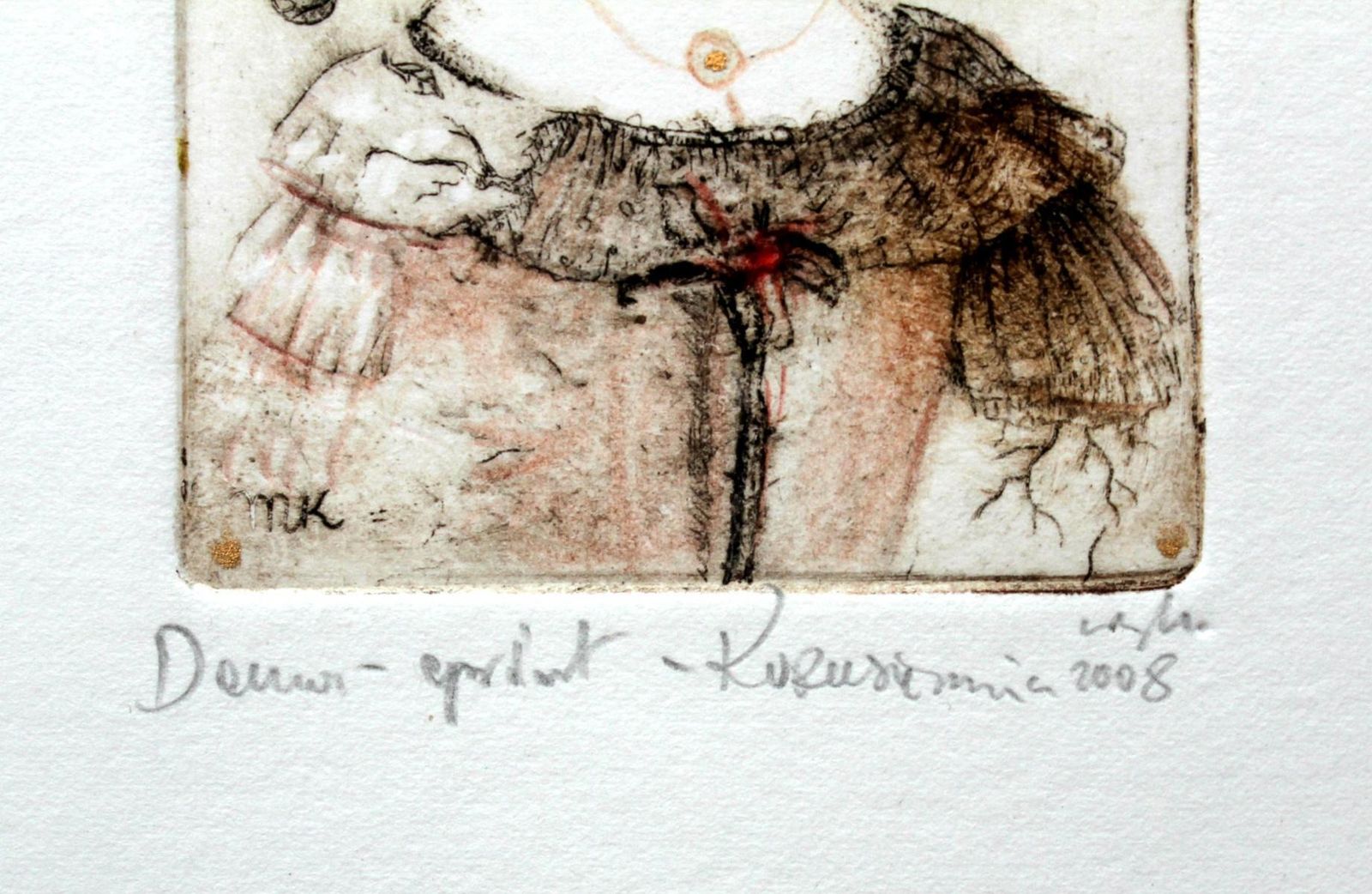 Maria Korusiewiczlady   Contemporary Art, Figurative Print, Old Masters Inspired2008 photo for sale