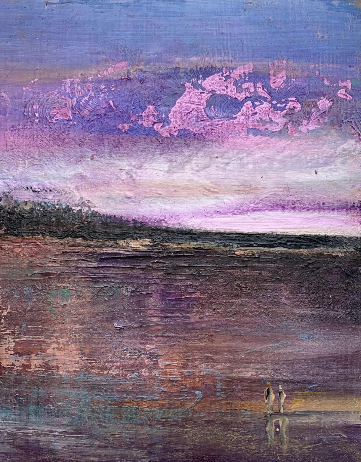 Barbara Huberta Landscape 4. Contemporary Acrylic Painting, Figurative, Polish Art2024 photo Art