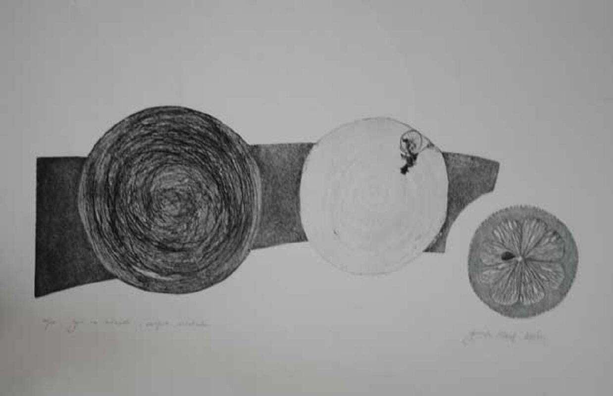 Agnieszka Mazekcircus On Wheels   Xxi Century, Print, Etching, Abstract, Black & White2005