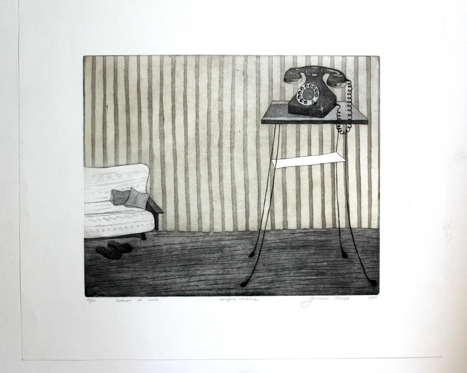 Agnieszka Mazekcall Me   Xxi Century, Contemporary Etching, Interiors2008 photo furniture