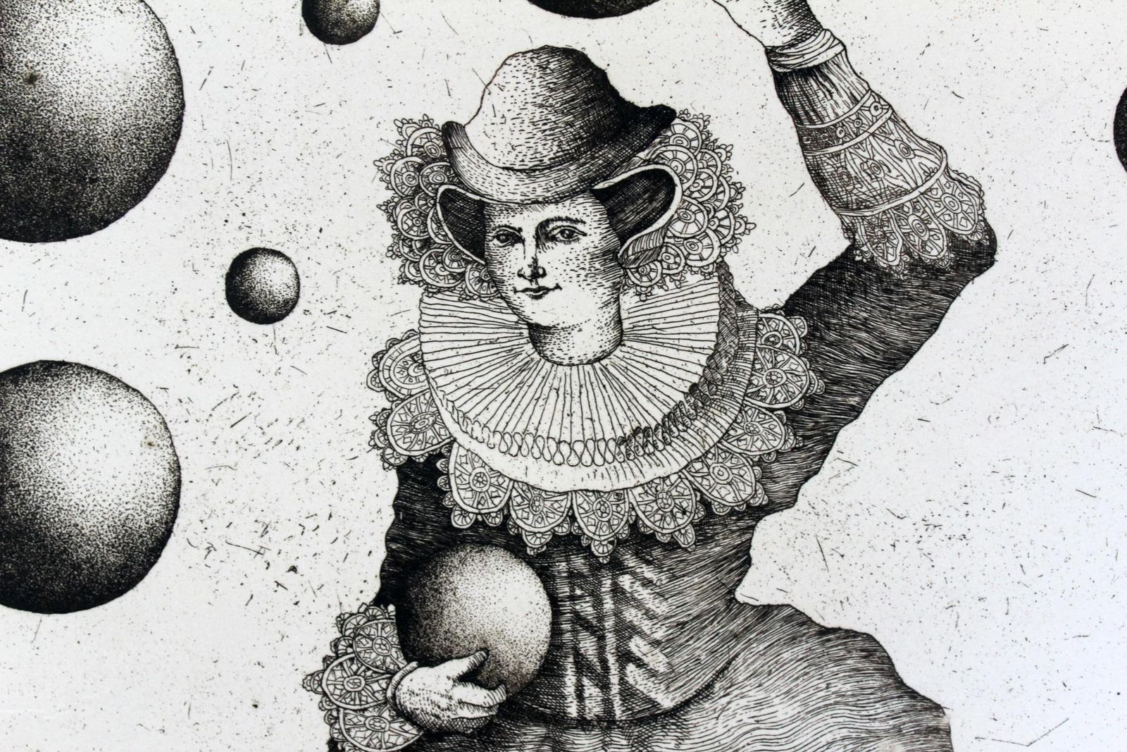 Andrzej Mazurthe Potential Burden   Xxi Century, Etching Print, Figurative, Surrealist2009 photo furniture