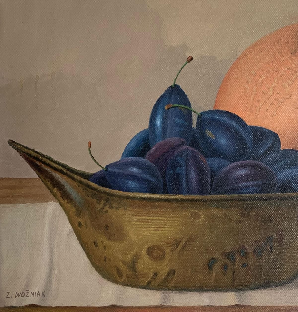 Zbigniew Wozniakstill Life With Pumpkin   Figurative Oil Painting, Realism, Polish Art2020 photo Art