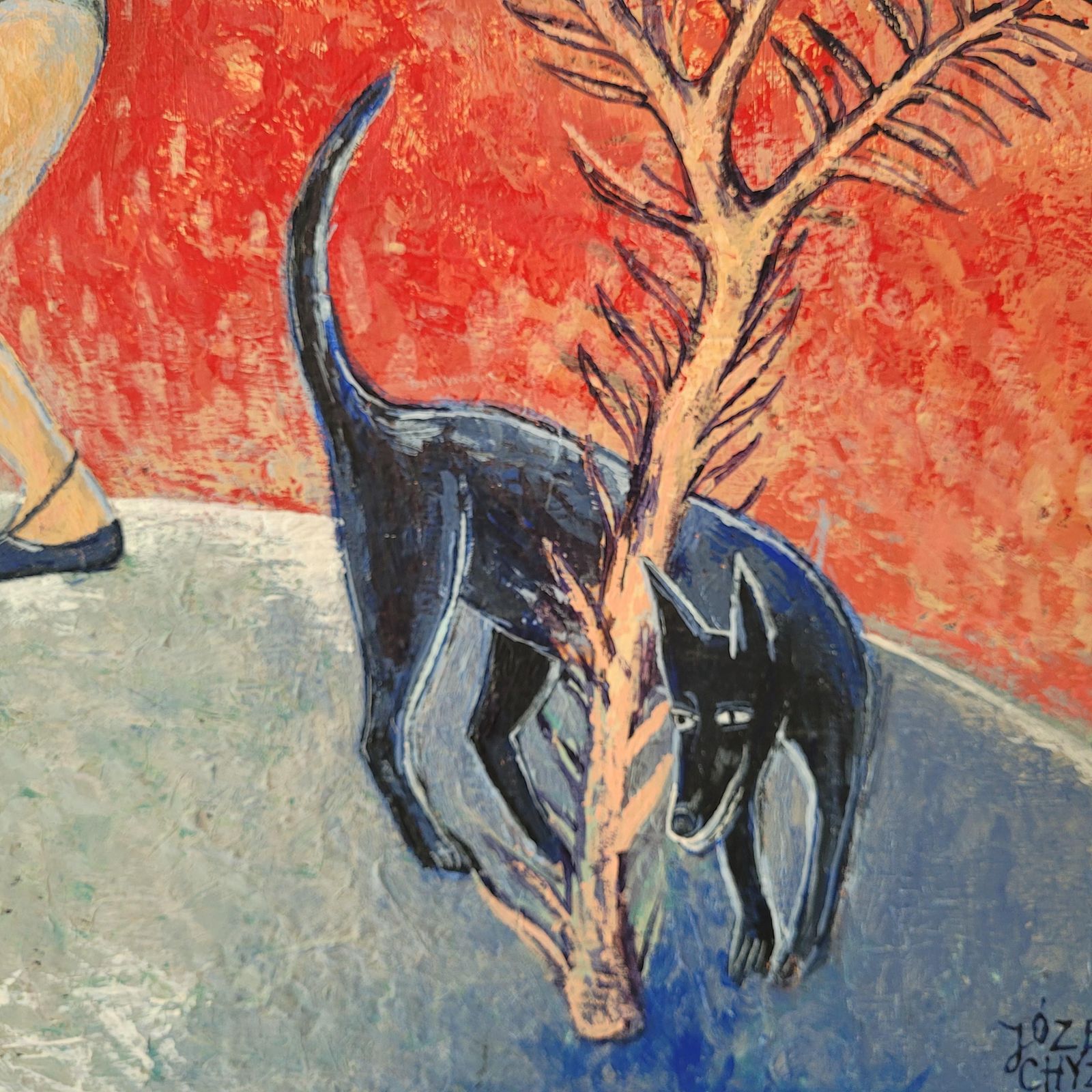photo furniture Józef Chyżydance   Contemporary Figurative Acrylic Painting, Animal, Xxi Century2014