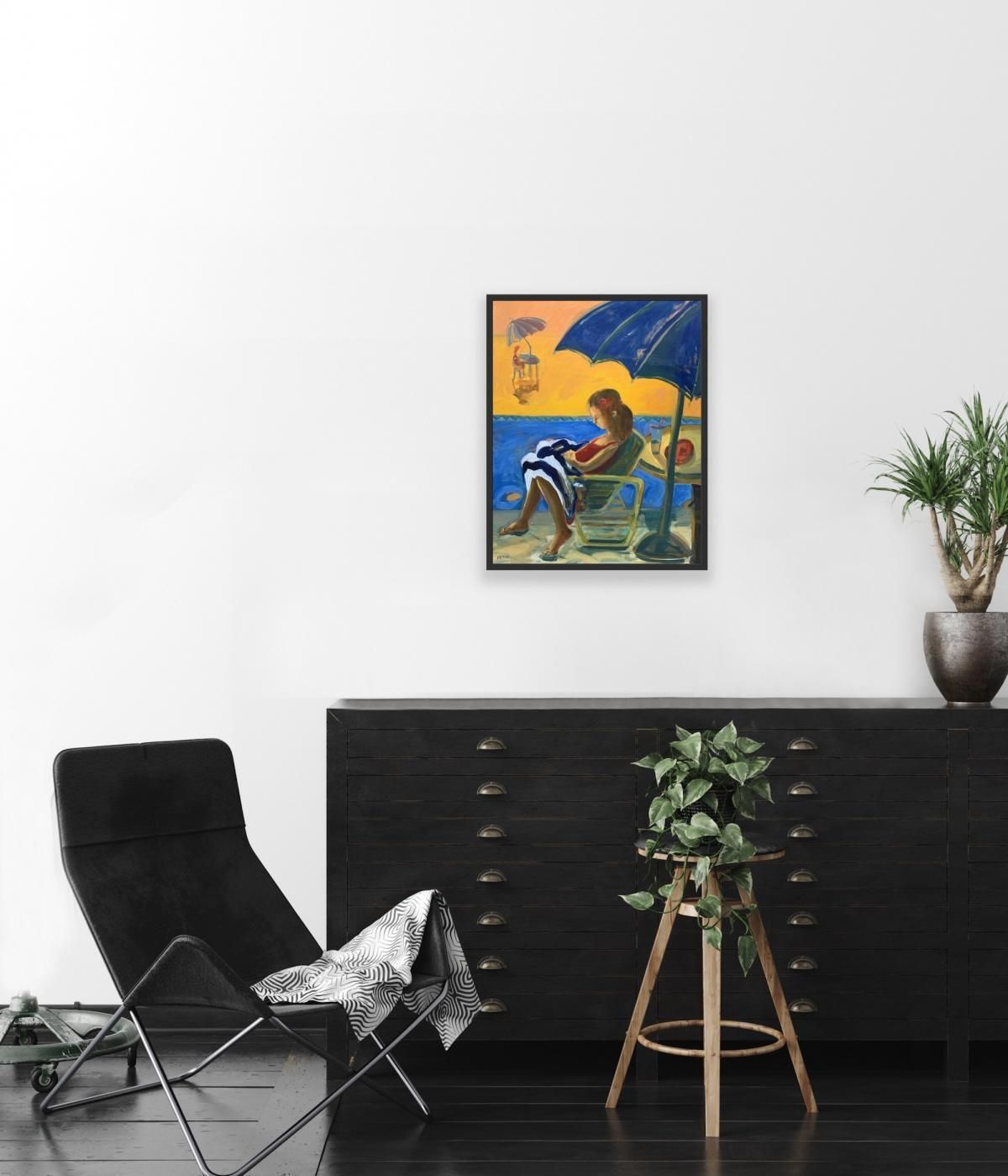 Monika Rossarelaxation   Xxi Century, Contemporary Oil Painting, Bright Vibrant Colors2019 photo vinterior