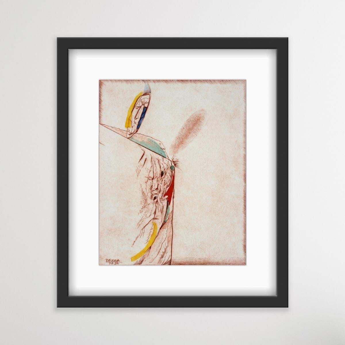 Leszek Rózgaegea, An Edge   XX Century, Abstract Etching Print, Colorful1992 photo 425.0