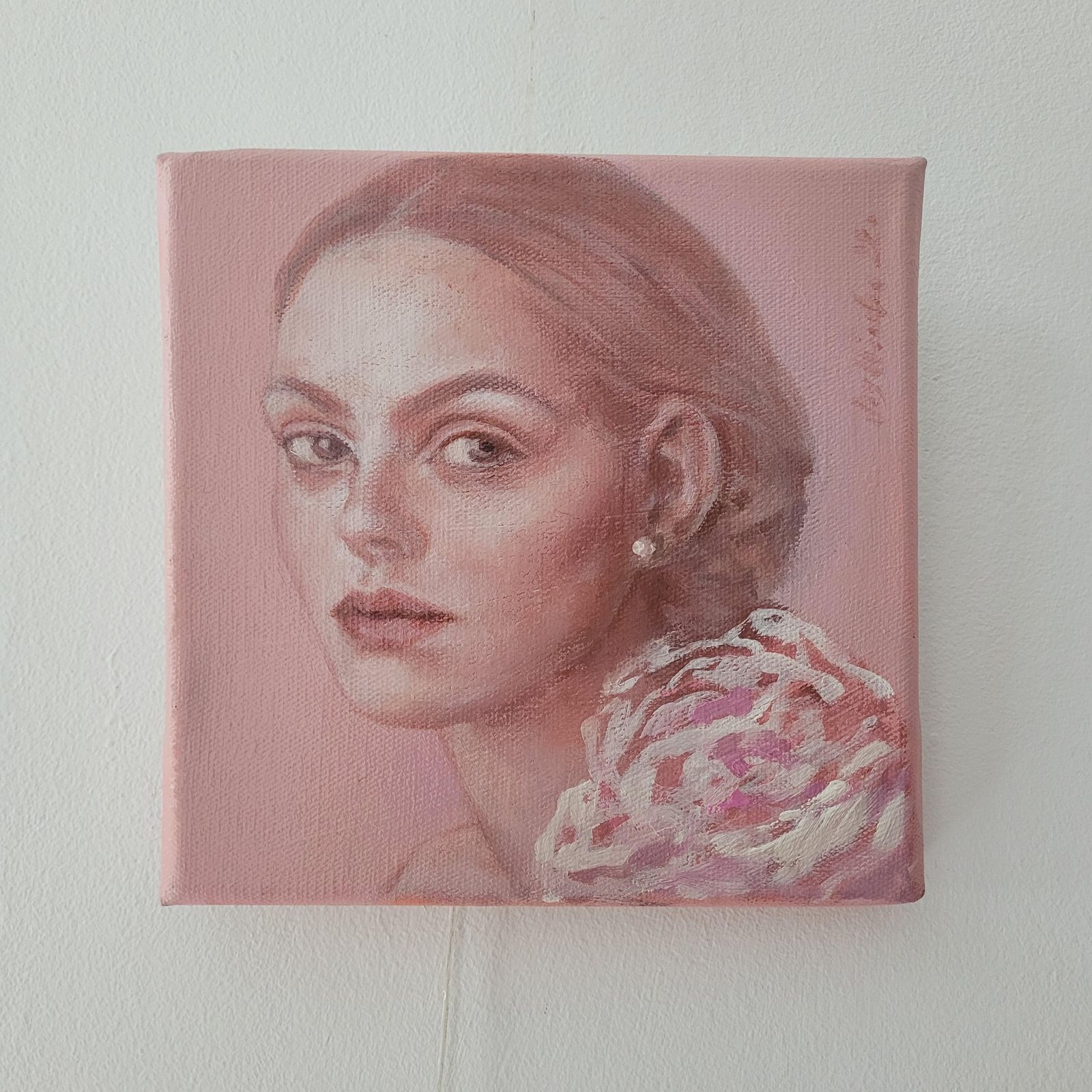 Katarzyna Szydlowskaa Portrait   Contemporary Figurative Oil Painting, Subtle Female, Polish Artist2002 photo Art
