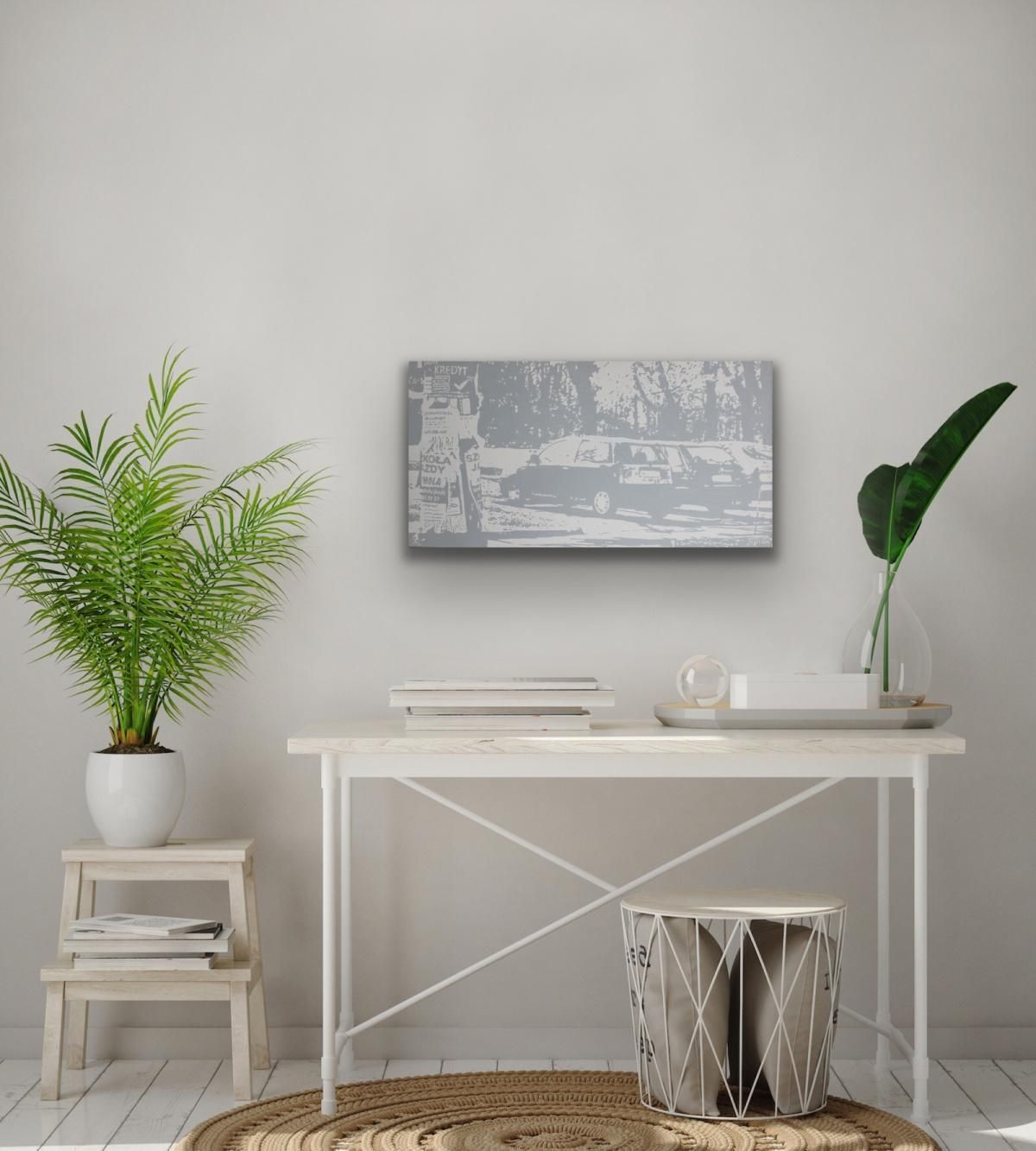 Joanna Woydawarsaw   Xxi Century, Contemporary Oil Painting, City View, Monochromatic2017 photo 680.0