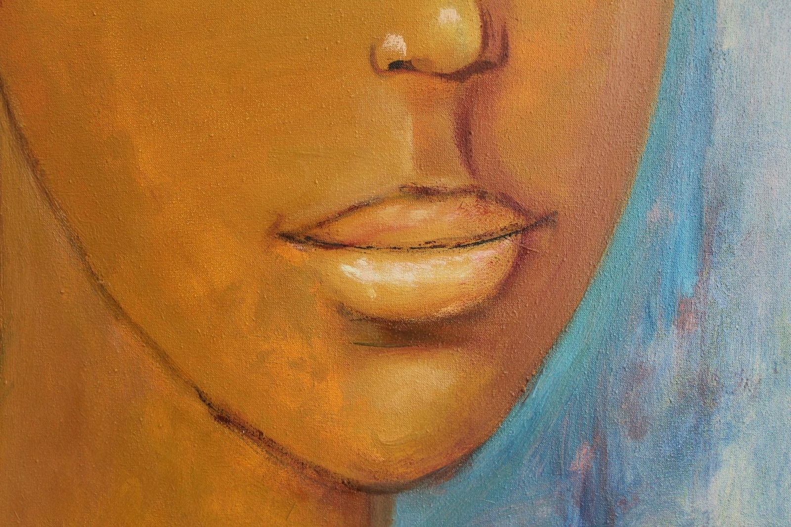 Marlena Nizioportrait   Xxi Century, Afro American  Oil Figurative Painting, Unknown photo 1020.0