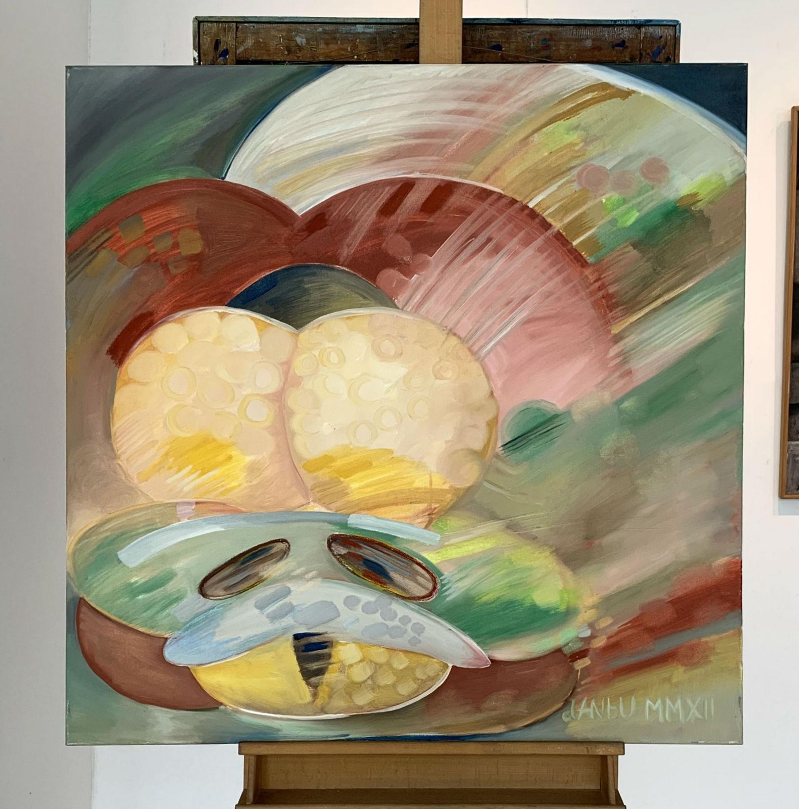 Dana Buchelinsectum   Xxi Century, Oil Colourful Painting, Insects, Abstraction2012 photo furniture
