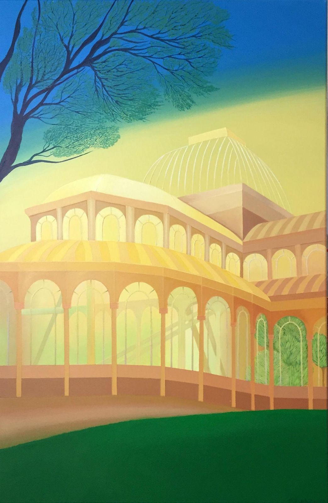 Marta Rynkiewiczrenaissance   Contemporary Acrylic Painting, Pop Art, Vivid Colors, Architecture2017