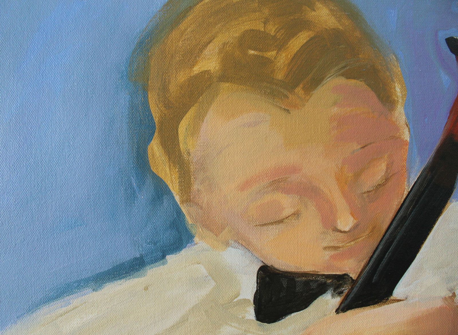Monika Rossacellist   Xxi Century Contemporary Figurative Oil Painting, Bright Colors, Music2016 photo 1106.0