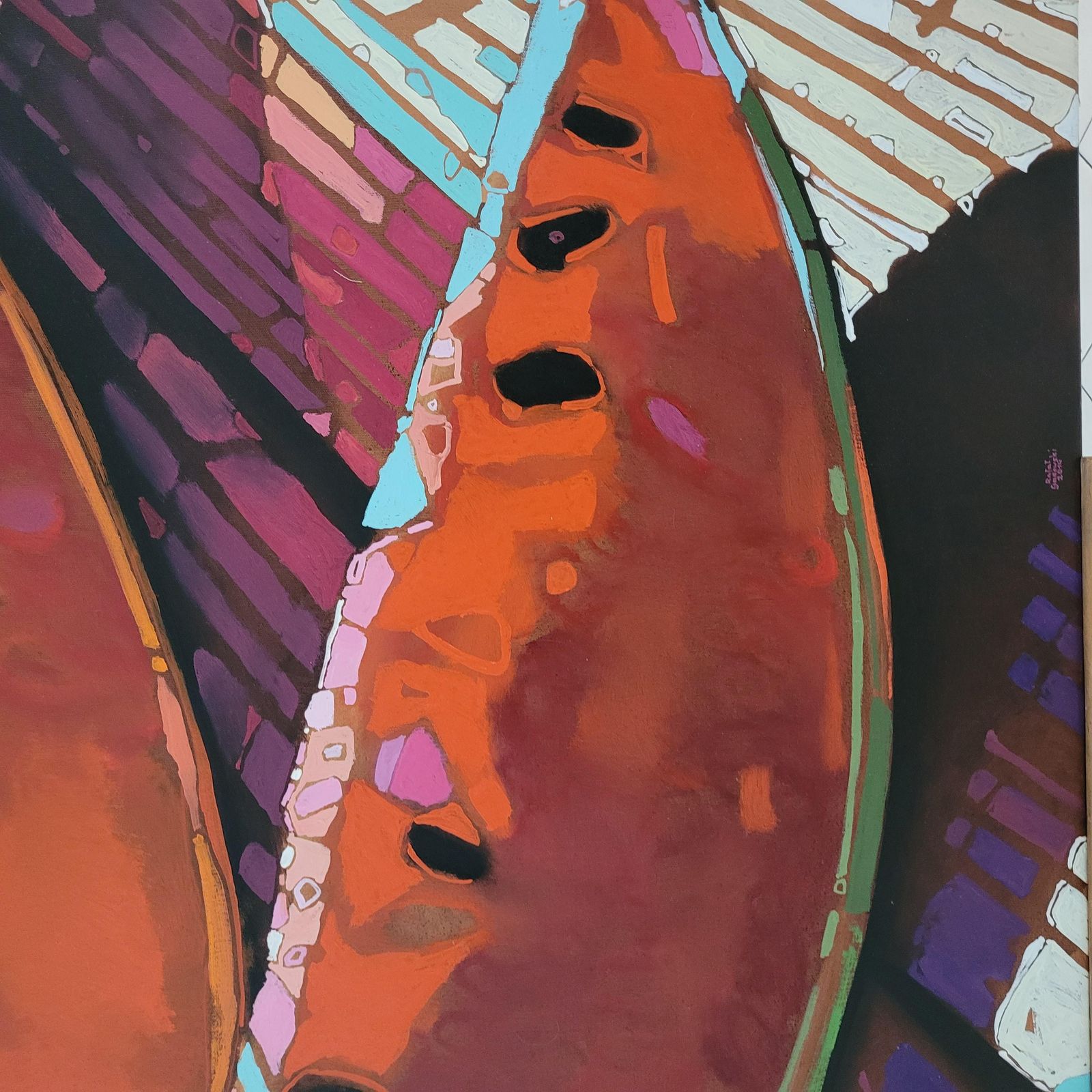 Rafał Gadowskiwatermelon 05. Figurative, Fruit, Colorful Pop Art Still Life, Polish Art2014 photo buy