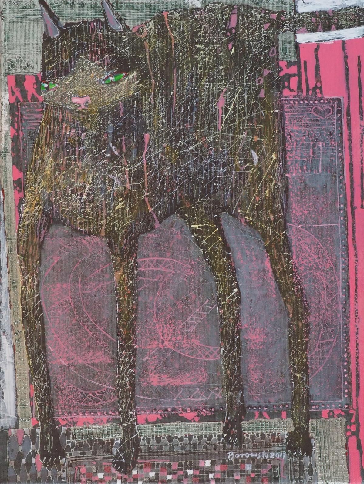 Andrzej Borowskijaipur Xxxvii   Xxi Century, Acrylic And Mixed Media Painting, Vivid 2017