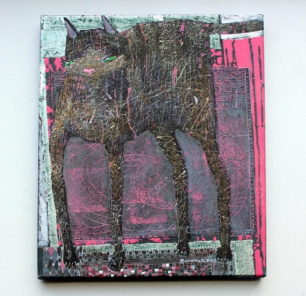 Andrzej Borowskijaipur Xxxvii   Xxi Century, Acrylic And Mixed Media Painting, Vivid 2017 photo furniture