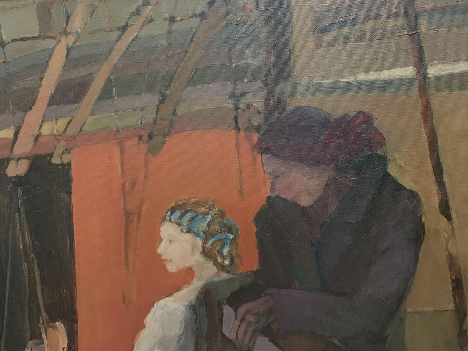 Martta Węgin Thoughts    Xxi Century, Oil Figurative Painting, Landscape Female Figures2001 photo 1191.0