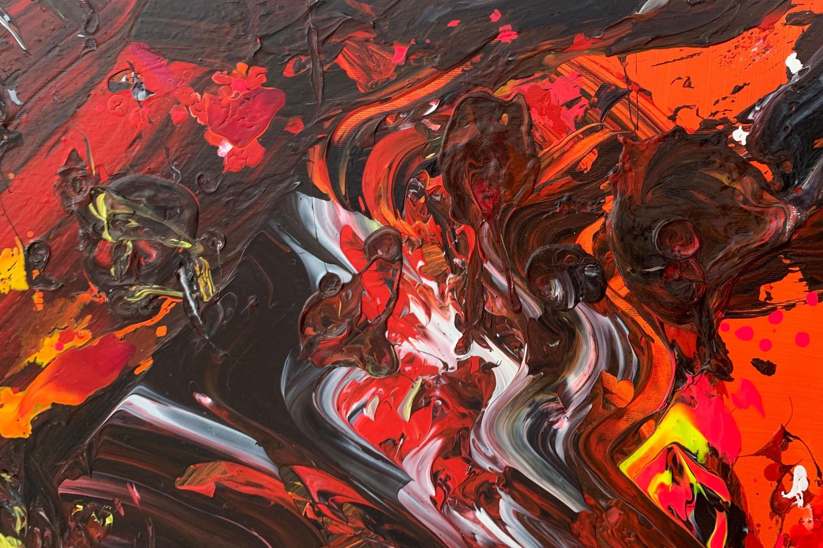 Franciszek Ledóchowskiapeiron 79. Acrylic Abstract Painting, Texture, Colorful, Polish Art2021 photo 1276.0