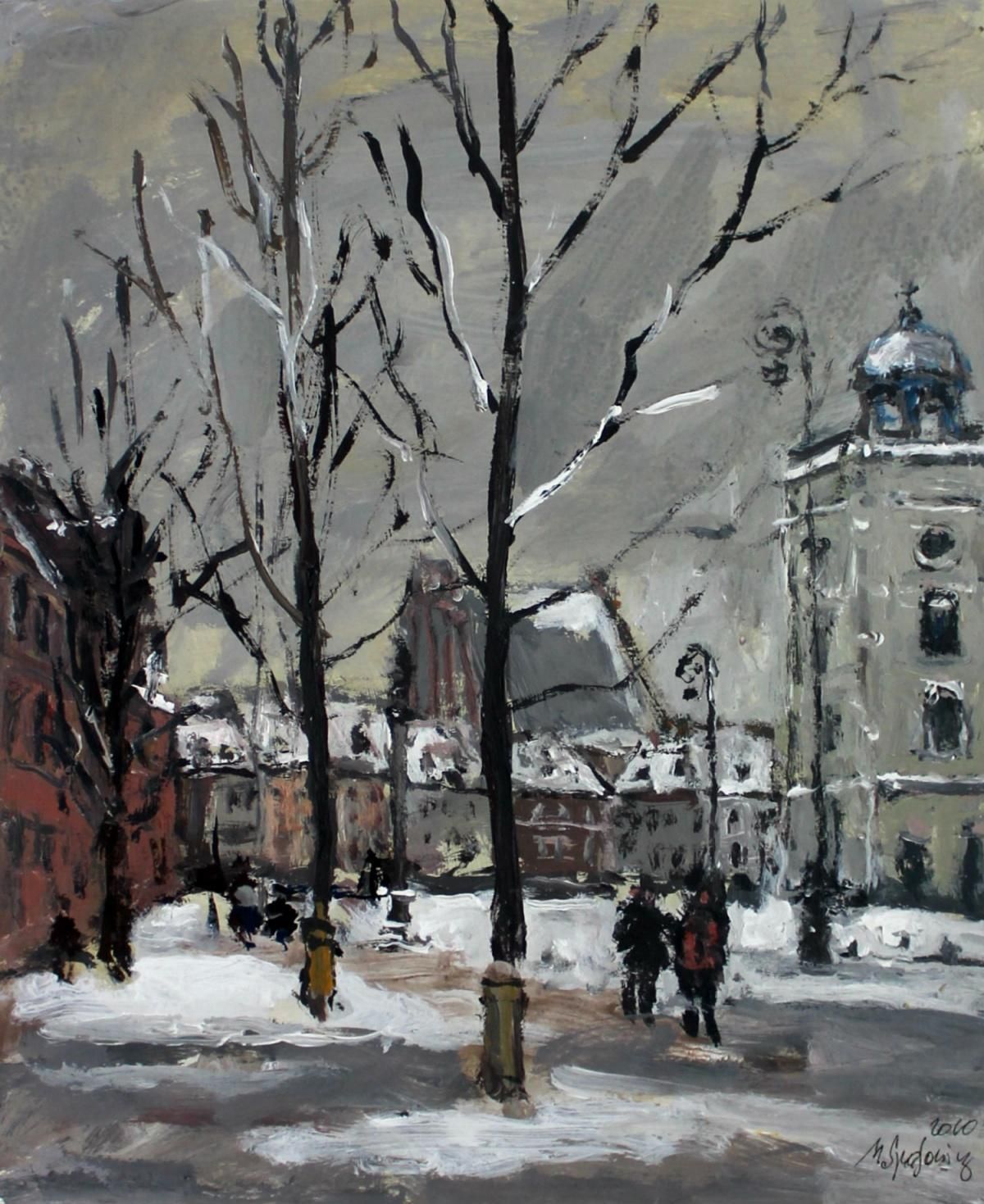 Magdalena Spasowiczwarsaw Krakowskie Przedmieście   Oil Painting, Figurative, Landscape, Muted2010