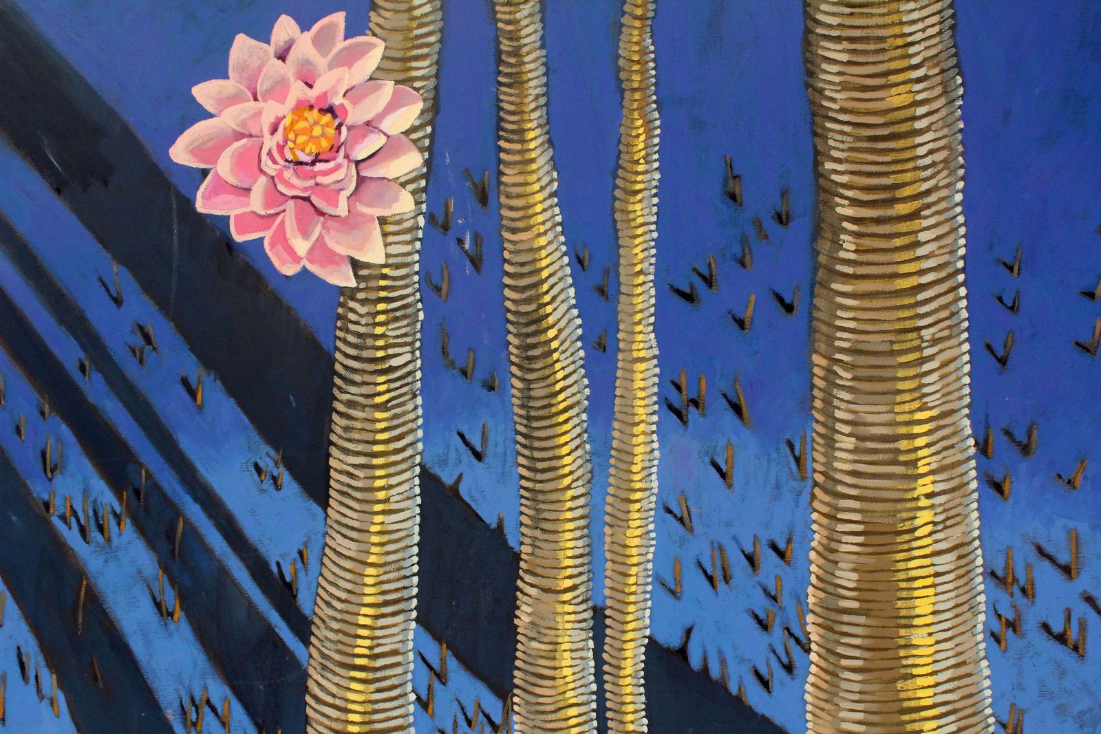 Sara Jaskiewiczrings 14   Contemporary Acrylic Painting, Colorful, Vibrant, Ornaments, Patterns2006 photo for sale