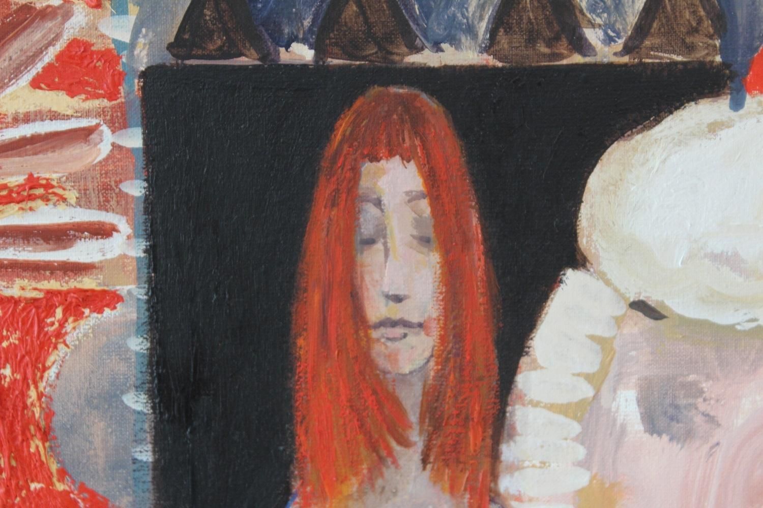 Michal Sikorskianna   Xxi Century, Contemporary Abstract, Figurative Acrylic Painting, Textured2007 photo for sale