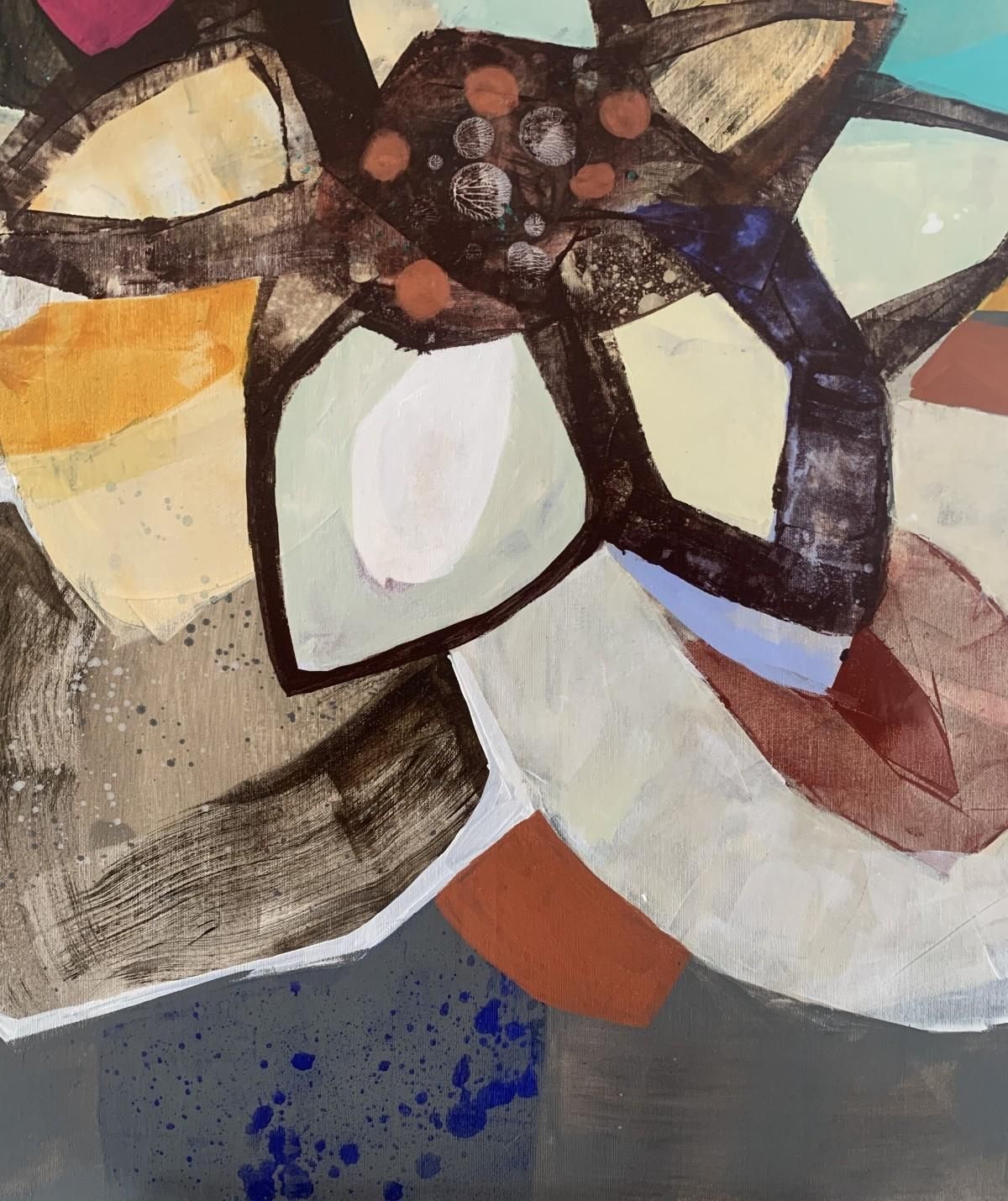 Anna Masiul Gozdeckalotus   Contemporary Abstract Painting Acrylics, Polish Artist2023 photo Art