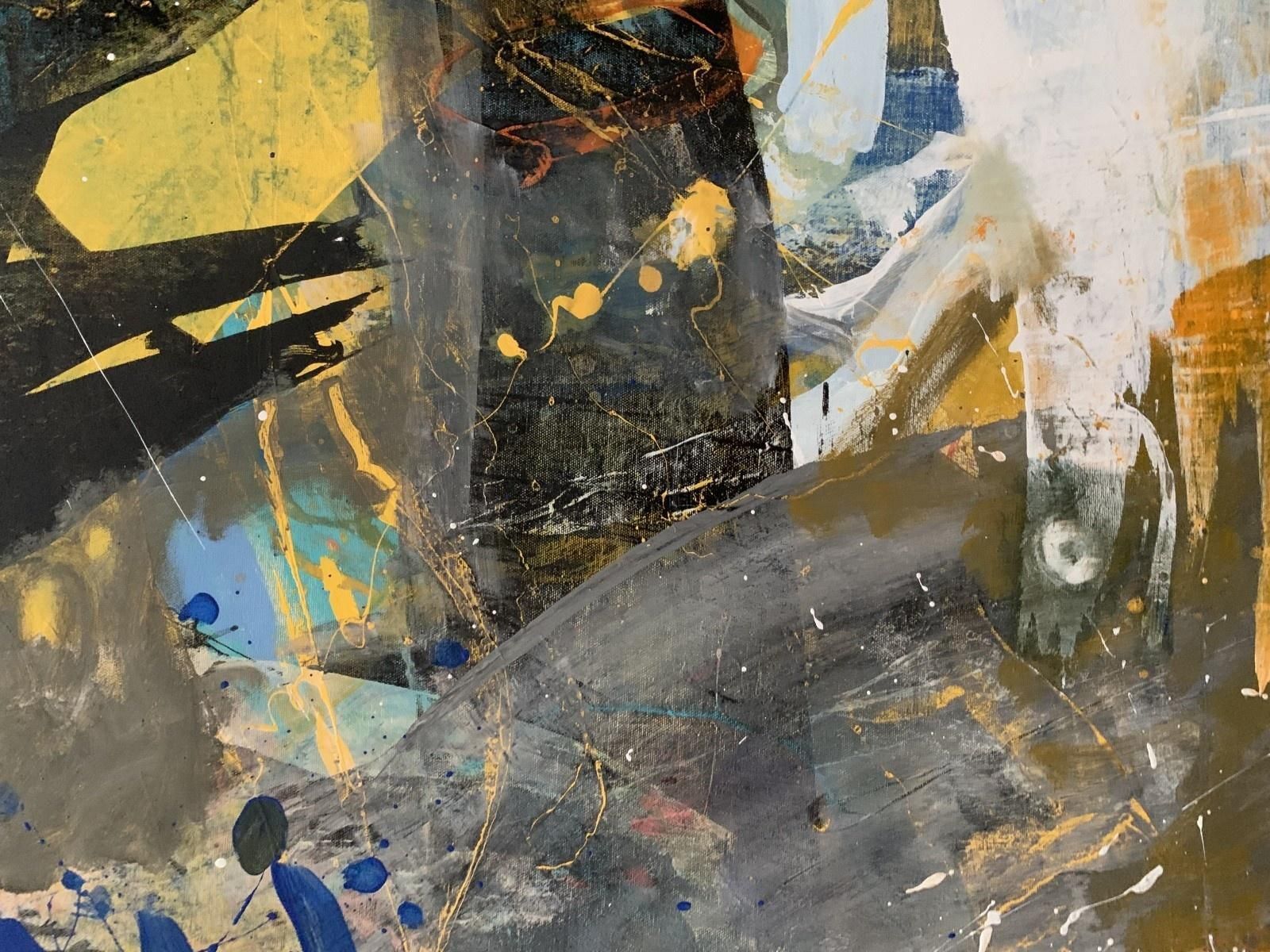 Monika Rossaabstraction   Contemporary Abstract Oil Painting, Colorful, Dynamic2023 photo furniture