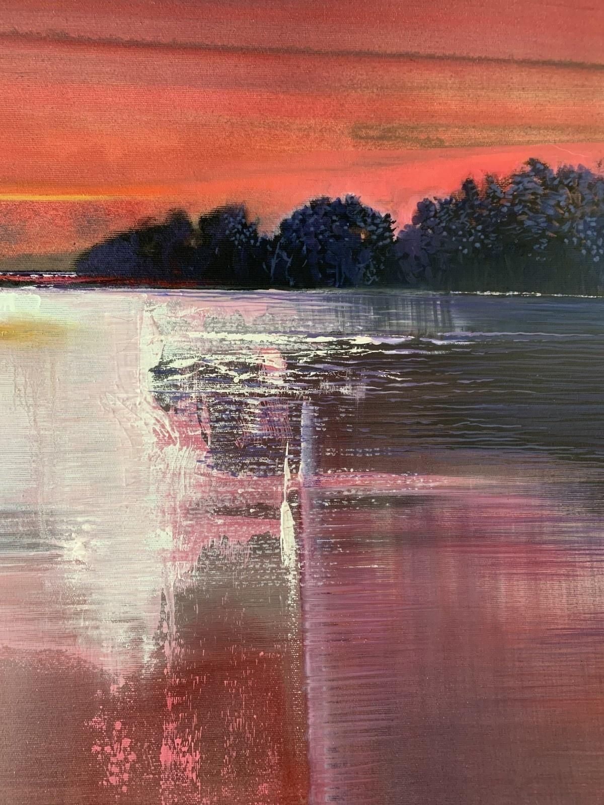 Barbara Huberta Landscape   Contemporary Oil Painting, Polish Artist2023 photo for sale