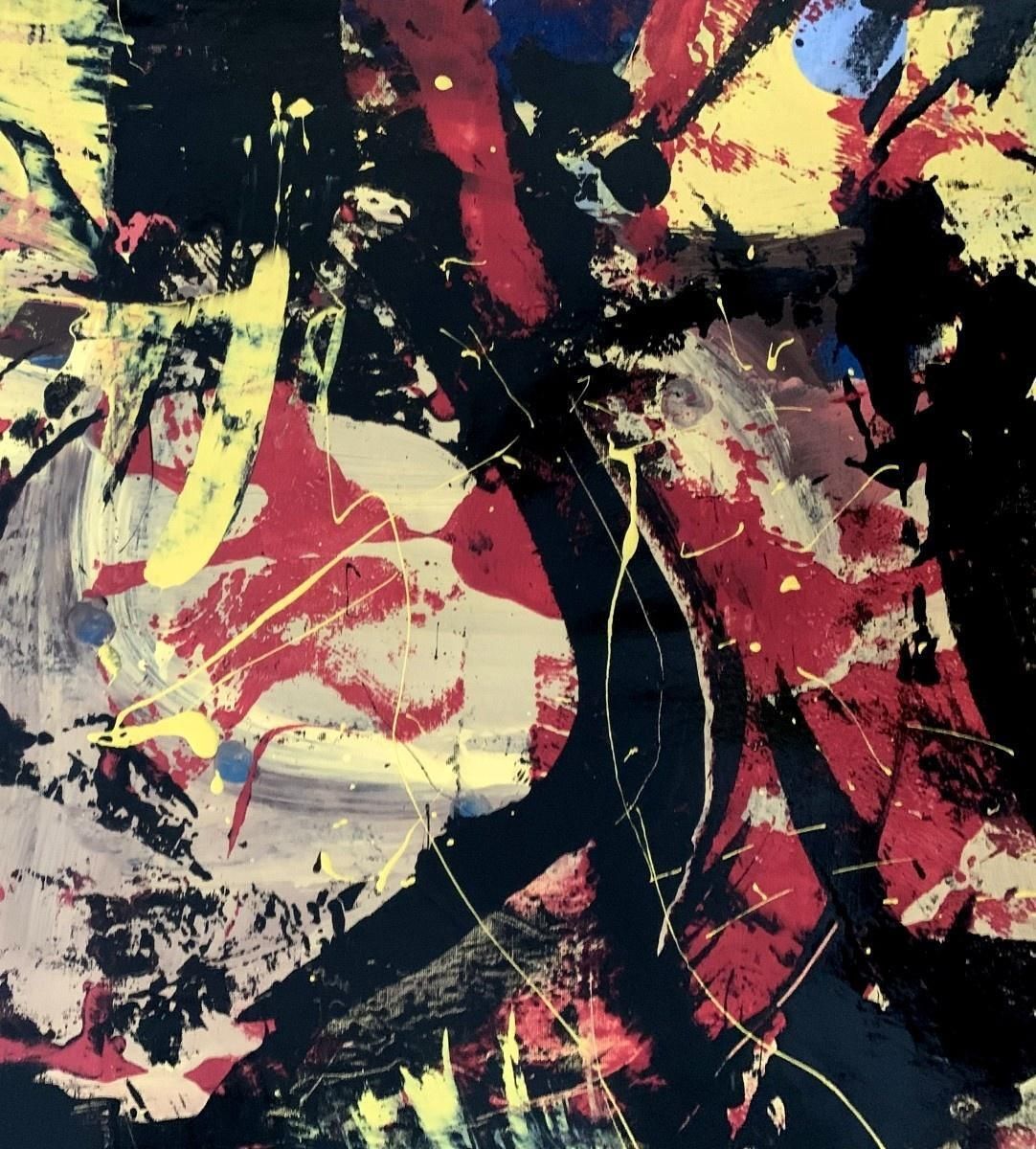 Monika Rossaabstraction. Contemporary Abstract Oil Painting, Colorful, Dynamic, Polish Art2023 photo vinterior