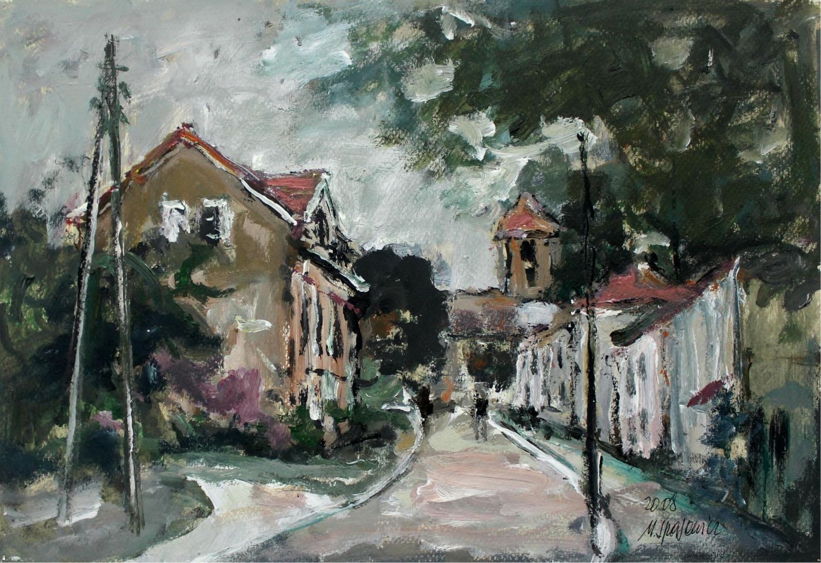 Magdalena Spasowicza View   Xxi Century, Oil On Canvas, Figurative, Landscape2010