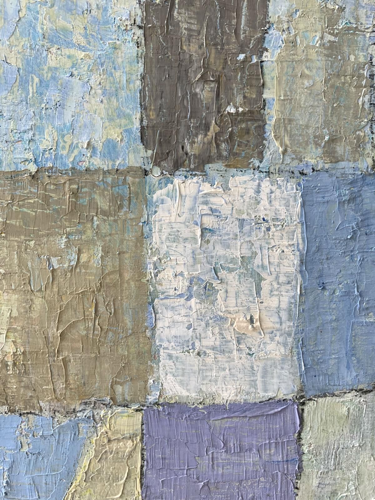Ellis Ostrowskagreyness Of Love   Xxi Century, Contemporary Oil Painting, Geometric Abstraction2005 photo Art