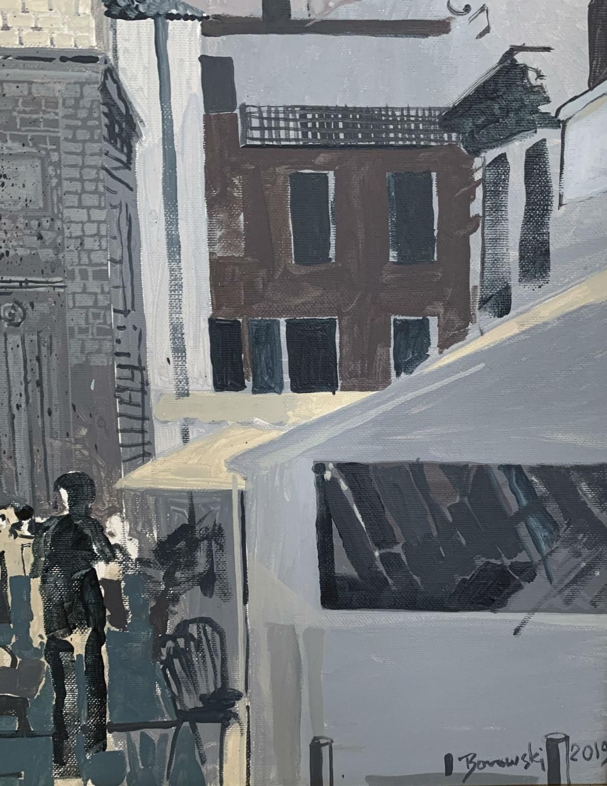 Andrzej Borowskinice II   Xxi Century, Contemporary Acrylic Painting, Landscape, City View2019 photo 2211.0