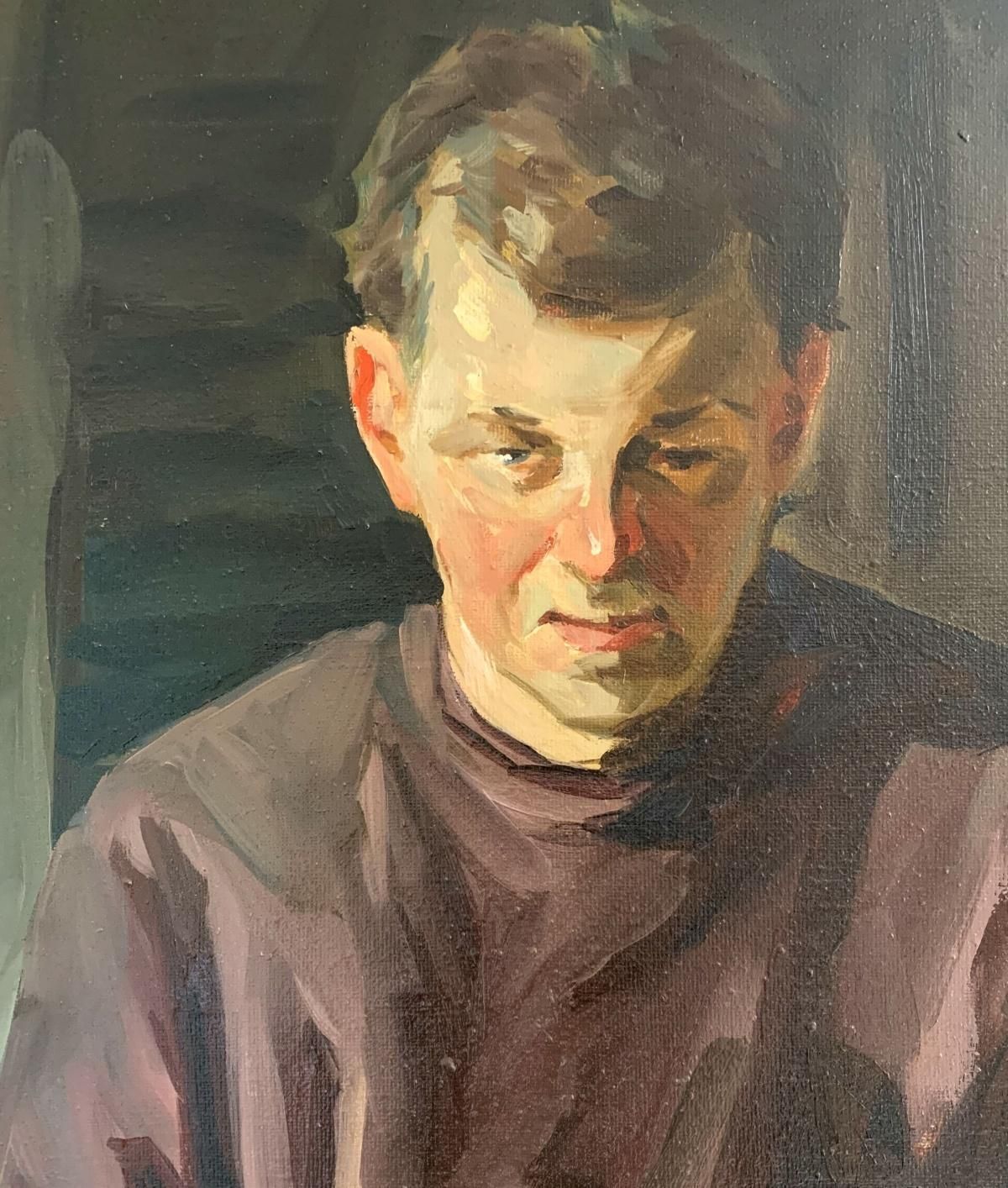 Janusz Szpyta Toe   Contemporary Portrait Oil Painting, Realistic, Polish Artist2004 photo for sale