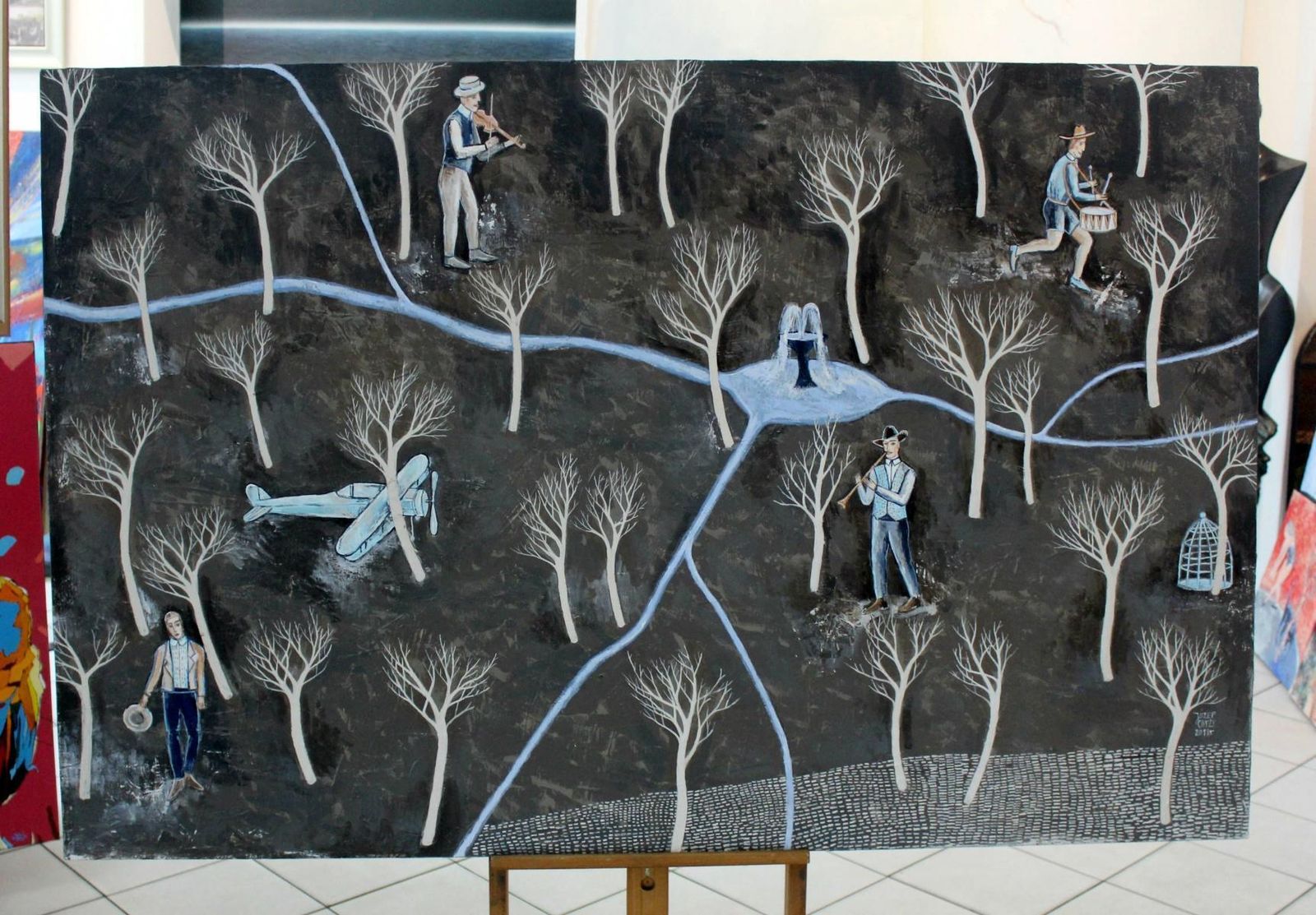 Józef Chyżythe Source   Contemporary Figurative Painting, Dark Colors, Xxi Century2018 photo Art