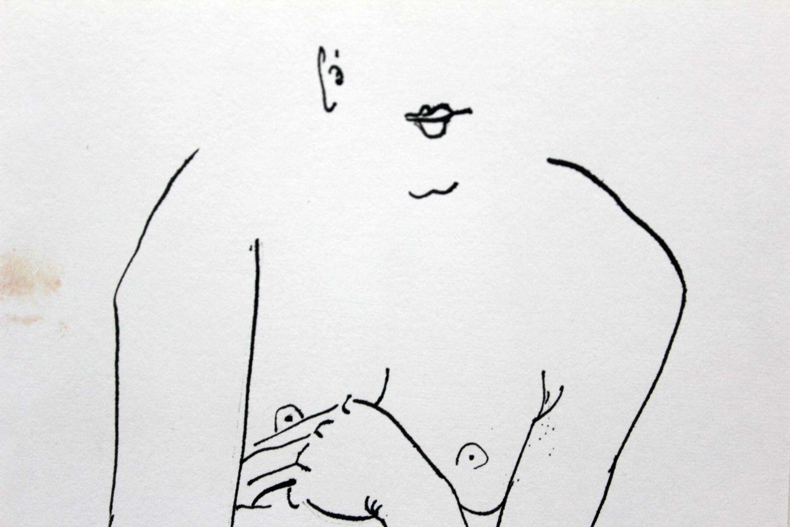 Agnieszka Zakrzewskauntitled   Xxi Century, Contemporary Figurative Ink Drawing, Female Nude2011 photo furniture