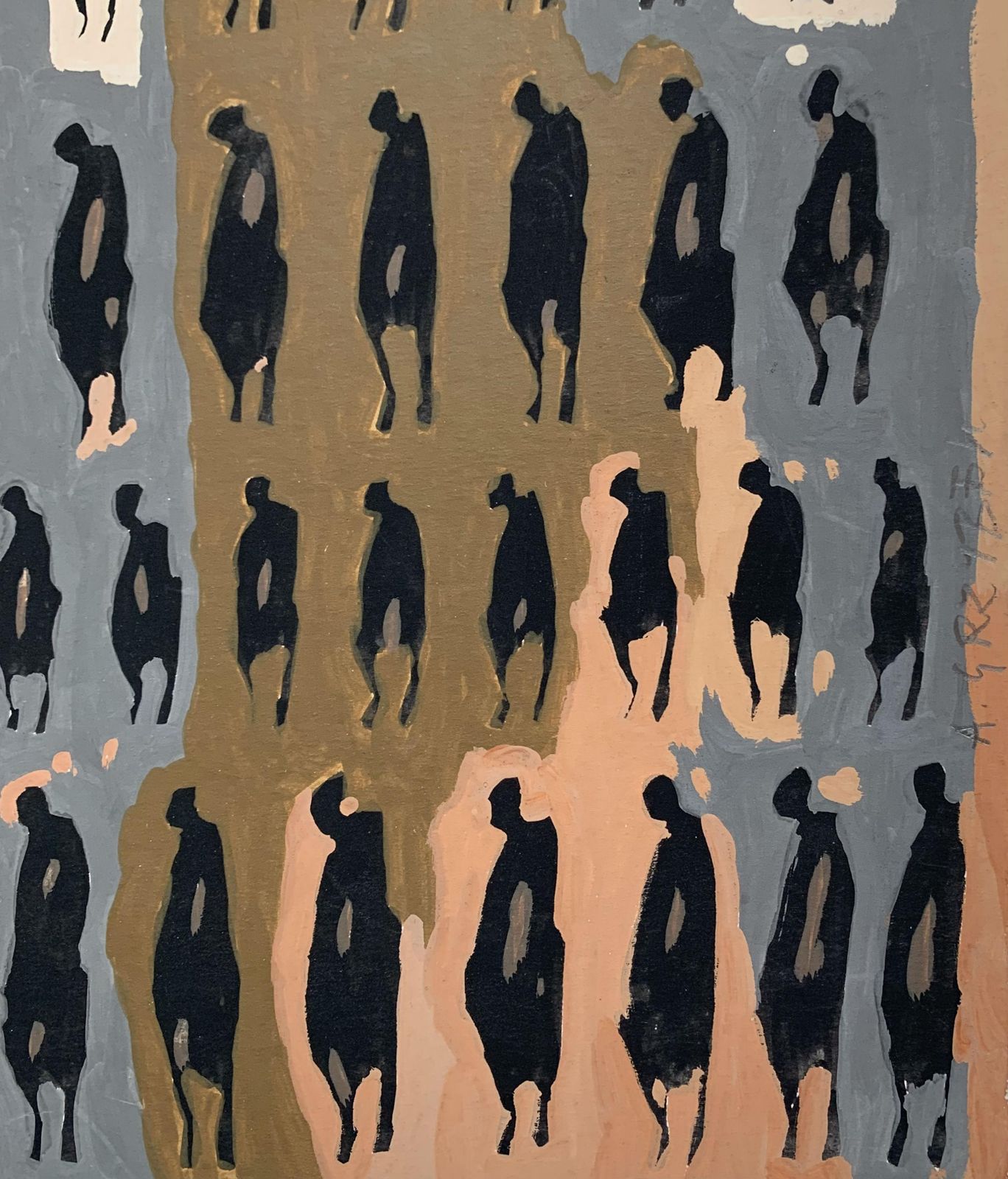 Aleksander Grzybekuntitled   Xxi Century, Gouache Painting, Figurative, Portraitca. 2005 photo 213.0