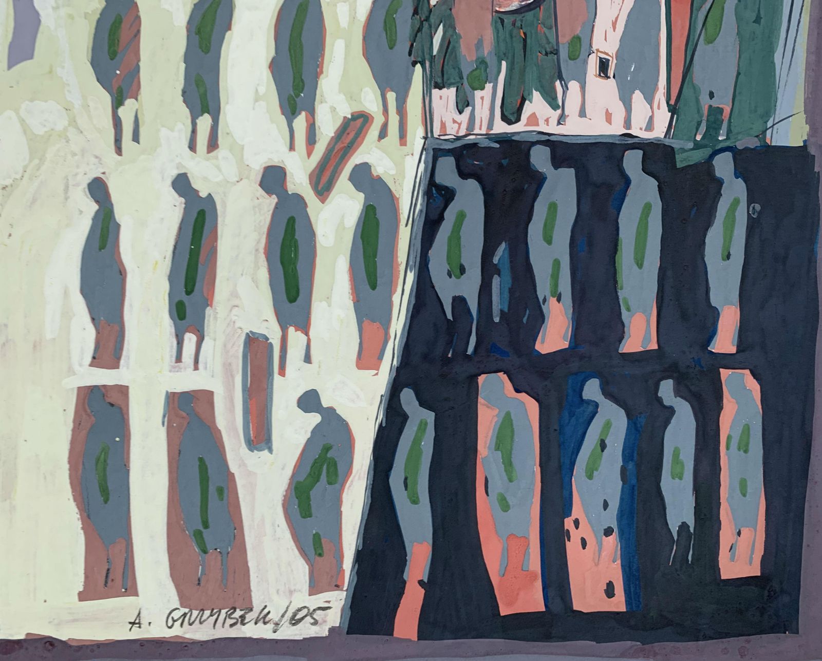 Aleksander Grzybeka Memories   Xxi Century, Gouache Painting, Figurative, Portrait2005 photo Art