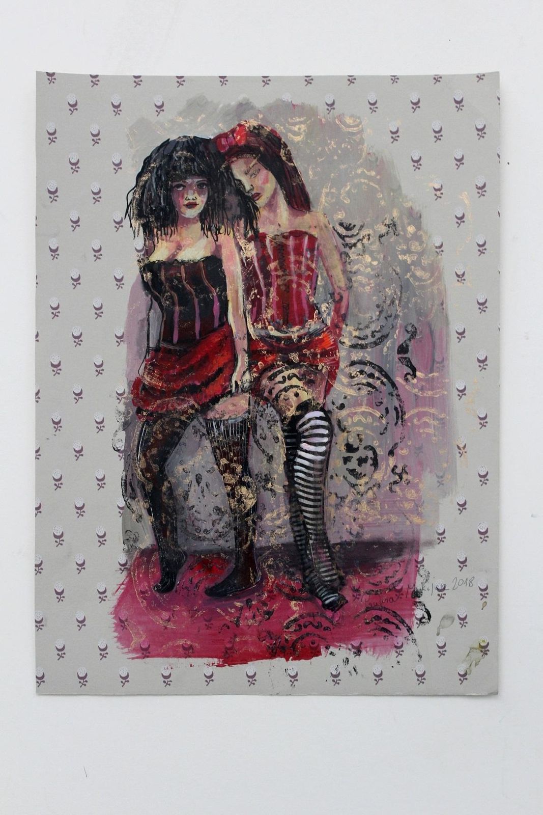 Paulina Maksjansisters   Xxi Century, Contemporary Figurative Drawing, Women2018 photo furniture
