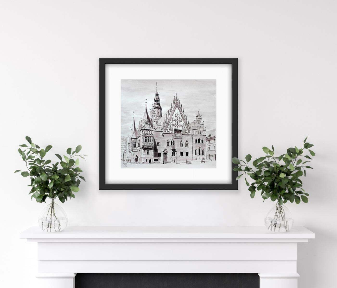 Mariusz Szałajdewiczwroclaw   Contemporary Watercolor & Ink Landscape Painting, Architecture2012 photo vinterior