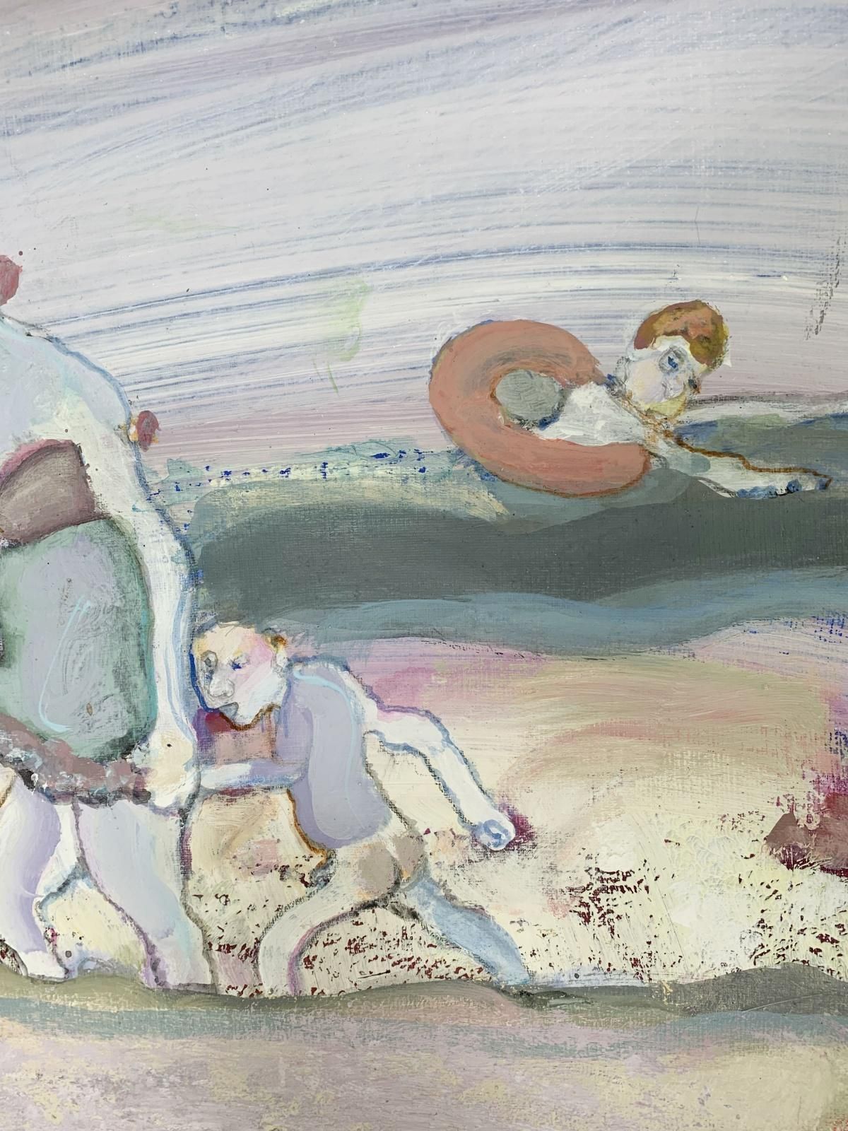 Paweł Lasikbeach In Ustka   Xxi Century, Figurative Painting, Bright Colours, Colorful2009 photo furniture