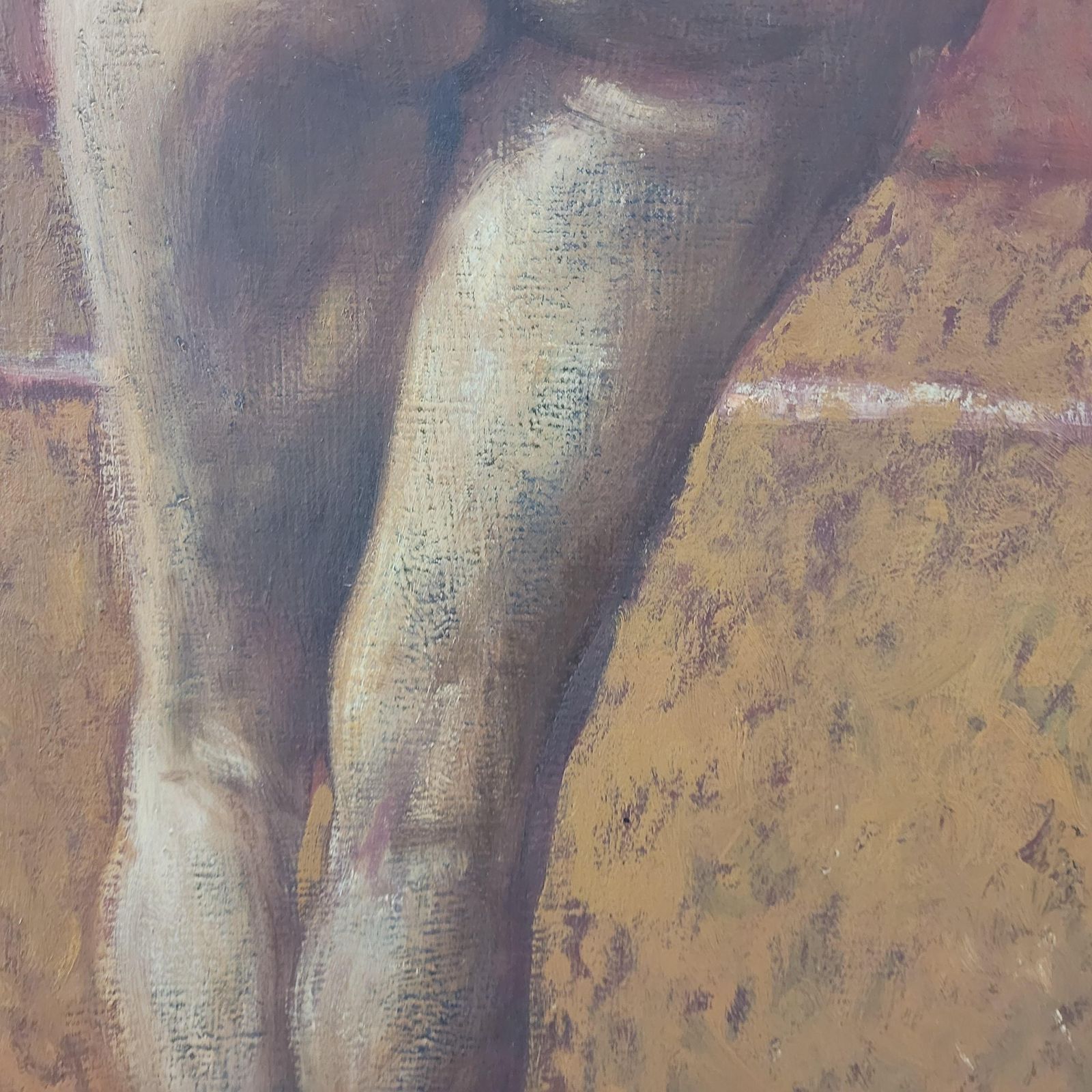 Katarzyna Szydlowskastanding One. Contemporary Figurative Oil Painting, Subtle Female, Polish Artist2002 photo buy