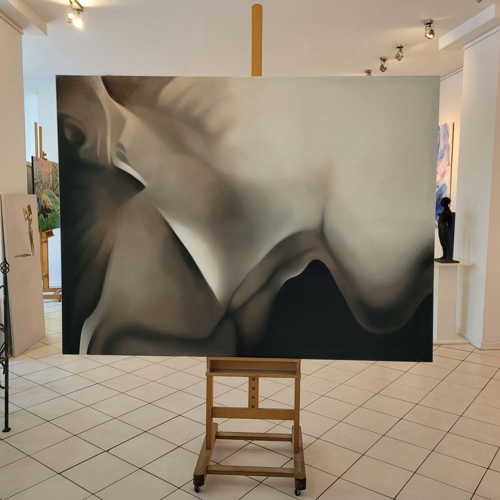 Klaudia Latauntitled. Abstract Oil On Canvas Painting, Big Scale, Polish Artist2021 photo vinterior