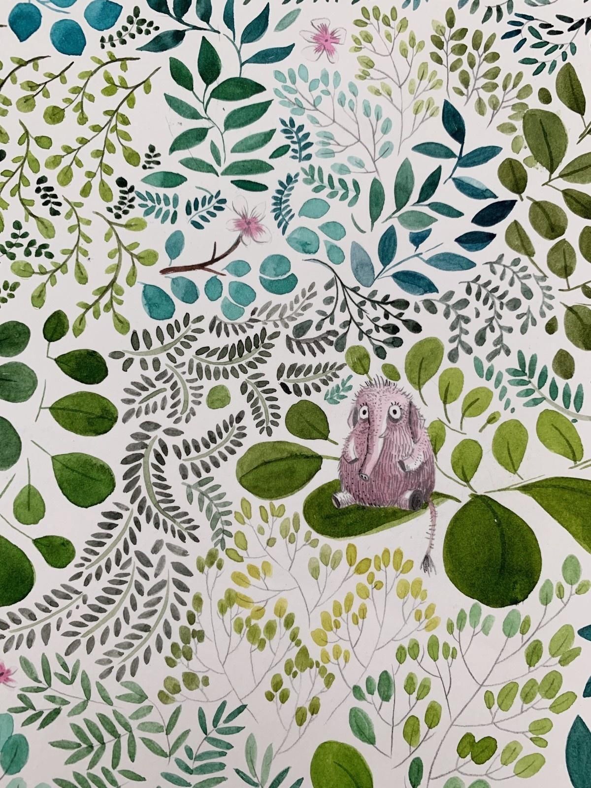 Joanna Rusinekwho Needs A Mammoth   Book Illustration, Polish Artist, Watercolor Painting2016 photo Art