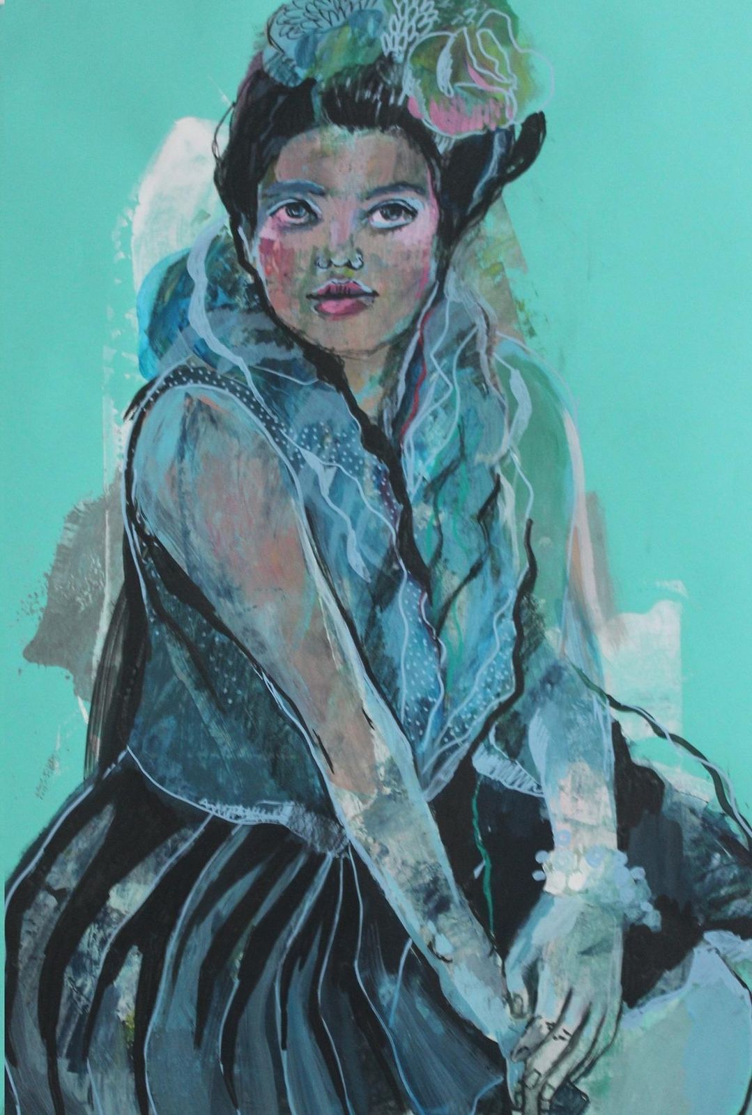 Paulina Maksjanola II   Xxi Century, Women, Figurative Drawing, Bright And Vivid Colours2018 photo Art