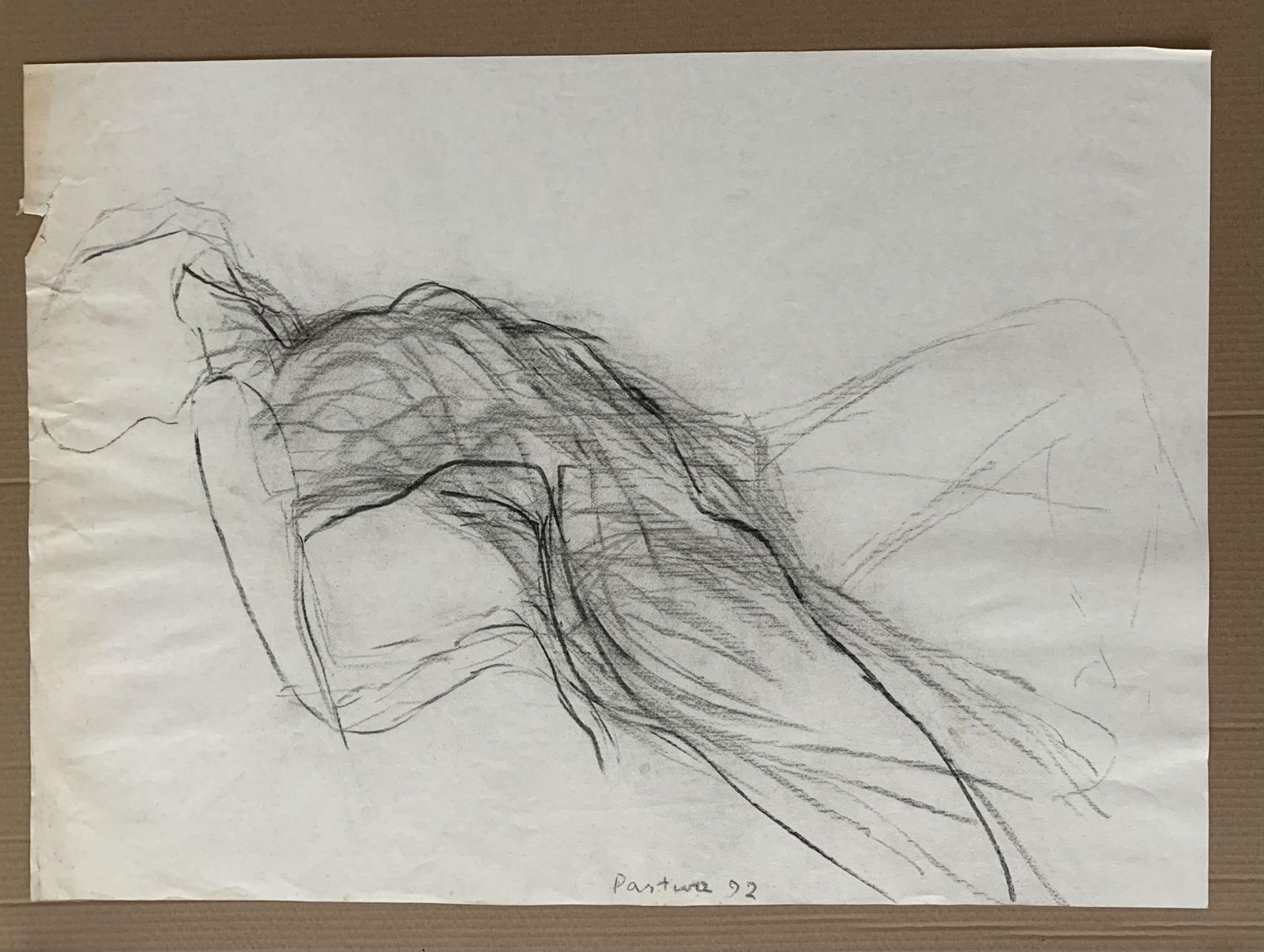 Antoni Janusz Pastwauntitled   Contemporary Pencil Drawing, Figurative, Black & White1992 photo furniture