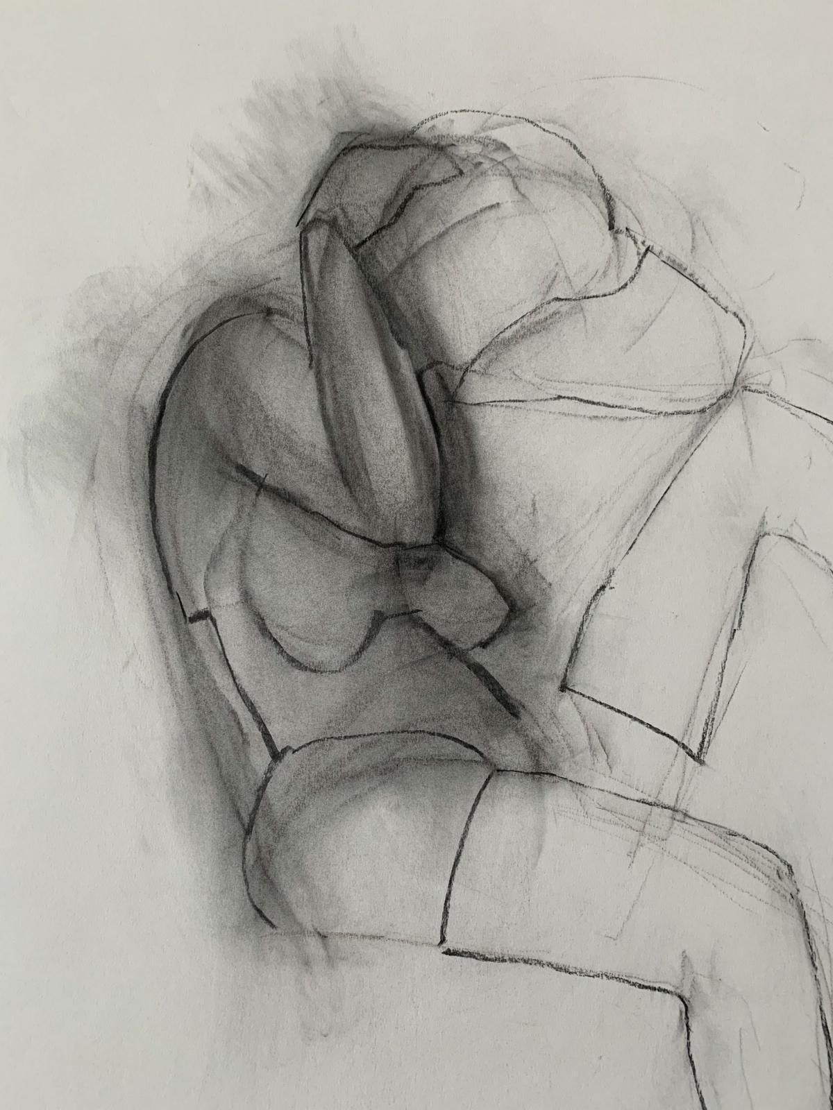 Antoni Janusz Pastwauntitled   Contemporary Pencil Drawing, Figurative, Black & White1997 photo for sale