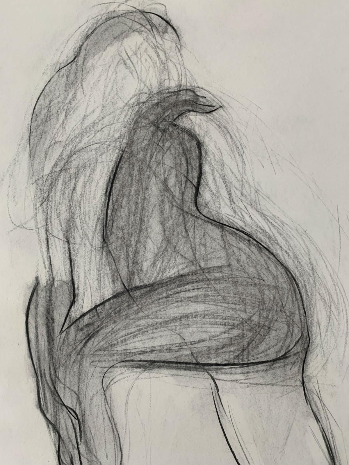 Antoni Janusz Pastwauntitled   Contemporary Pencil Drawing, Figurative, Black & White1992 photo for sale