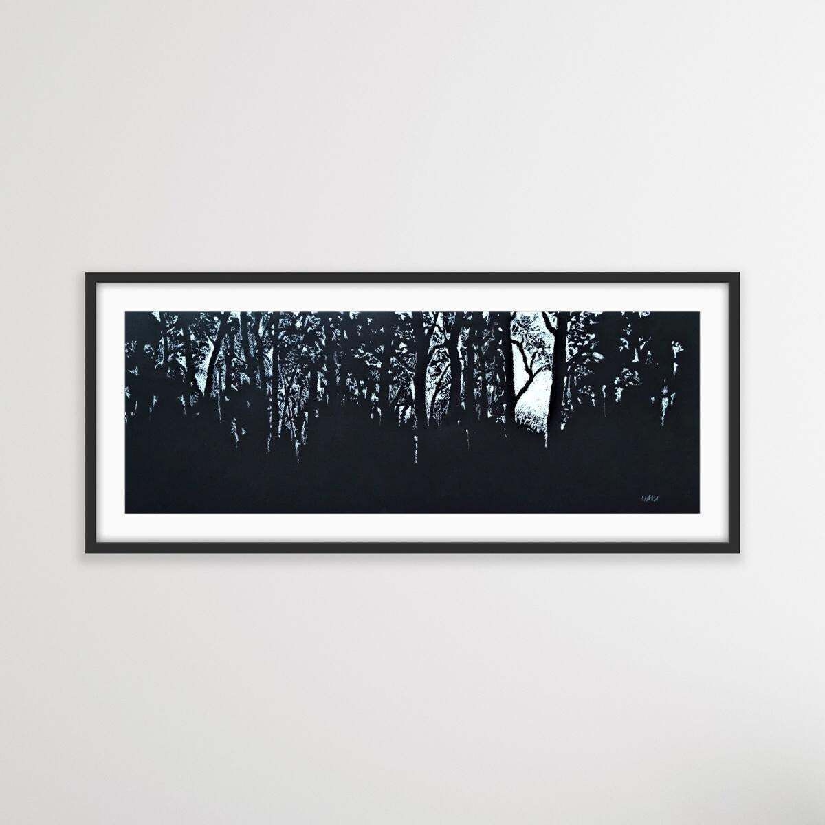 Maka Cieleckaforest In Laski   Xxi Century, Contemporary Pastel Drawing, Landscape2017 photo furniture